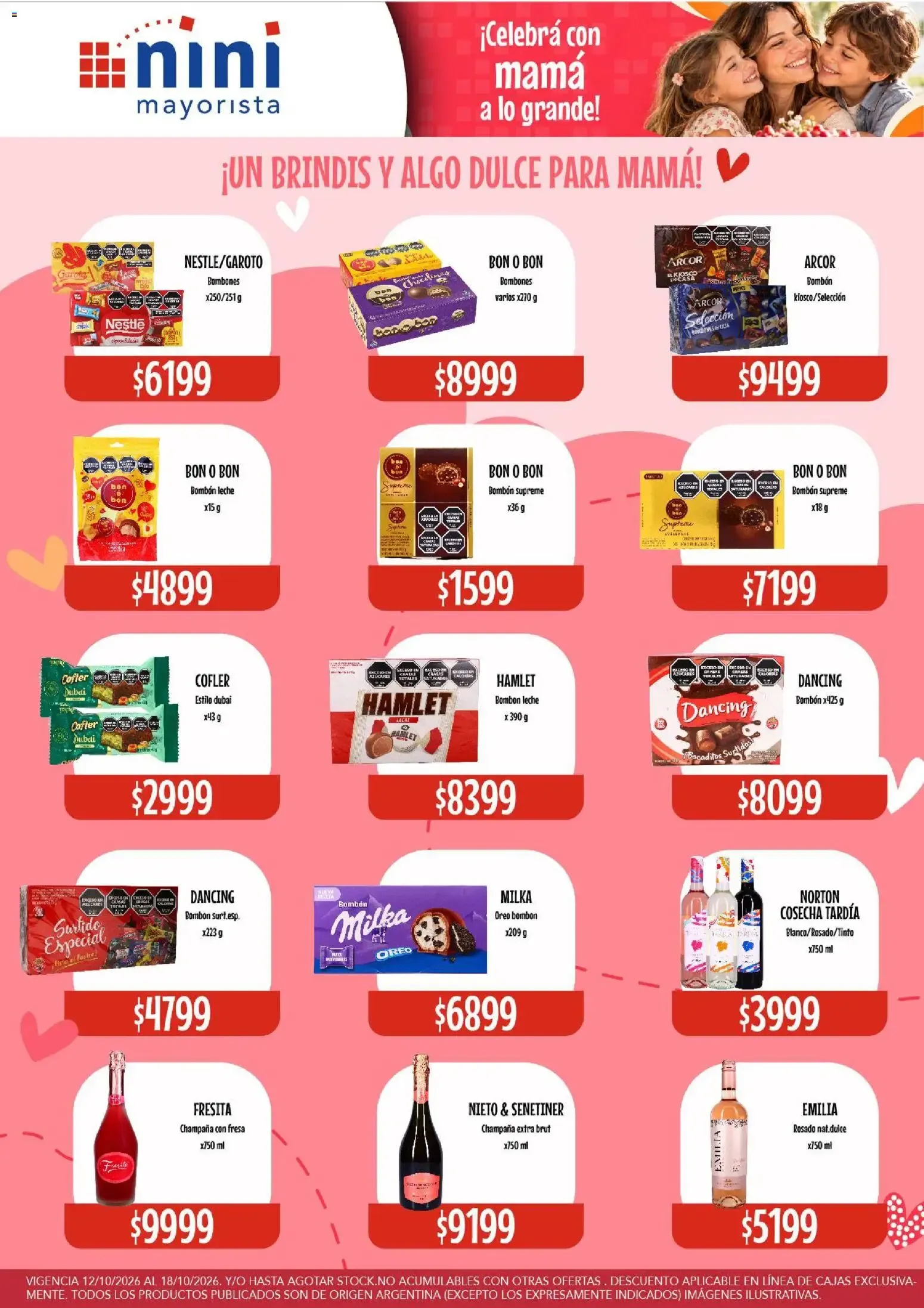 Ofertas de NINI Mayorista - Ofertas Para Mamá del 12/10/2026 - 18/10/2026 12 de octubre al 18 de octubre 2026 - Página 1 del catálogo