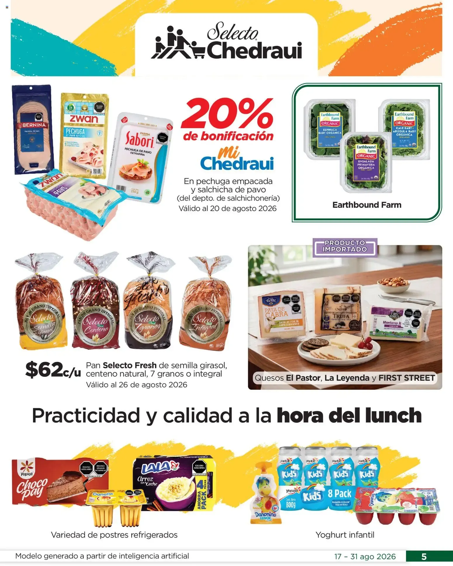 Catálogo de Chedraui folleto Llevarte más cuesta menos (17/08/2026 - 31/08/2026) - catálogo en línea 17 de agosto al 31 de agosto 2026 - Pagina 5