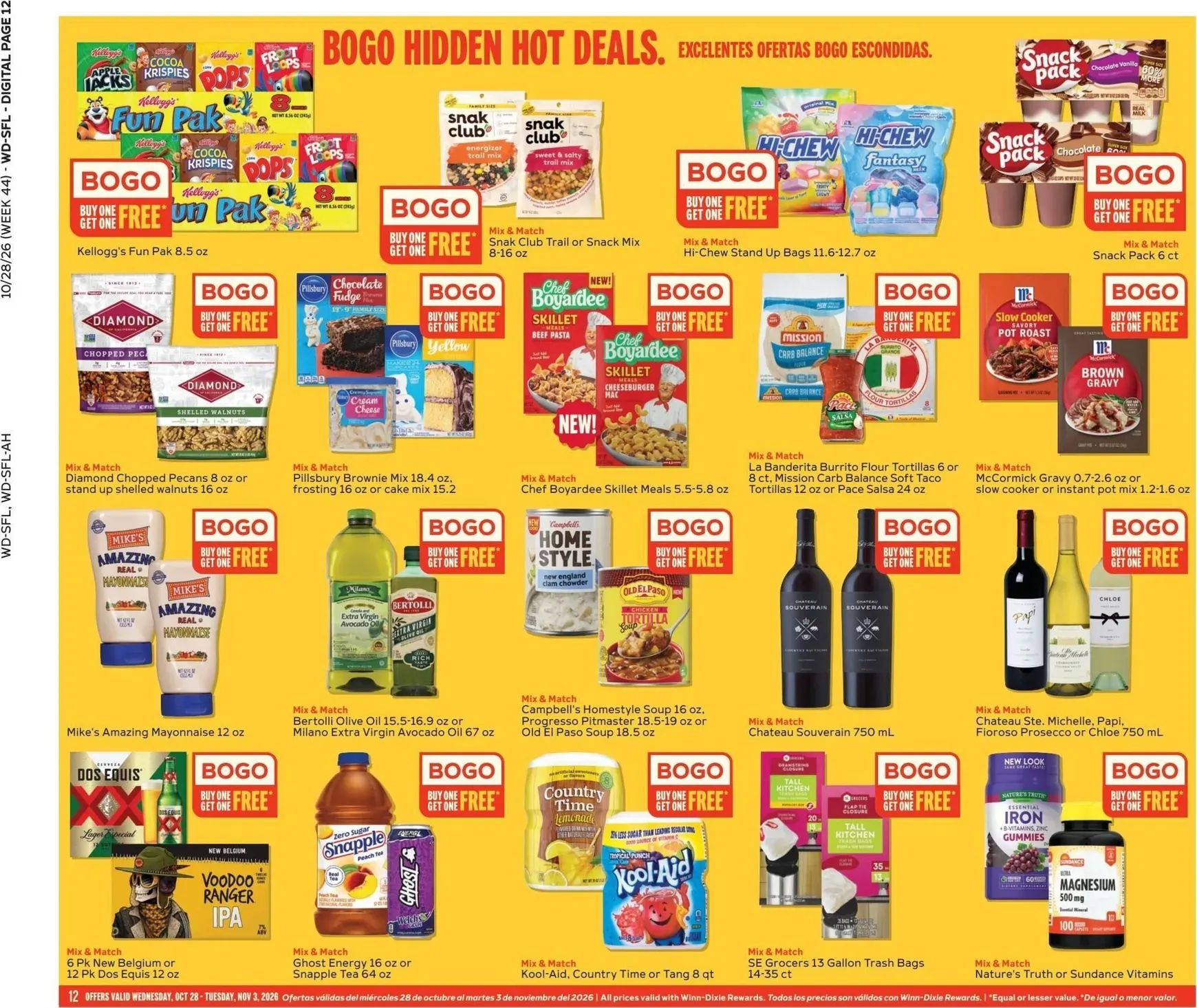 Weekly ad Current Winn-Dixie leaflet valid from Wednesday 10/28/2026 to Tuesday 11/03/2026 from October 28 to November 3 2026 - Page 12