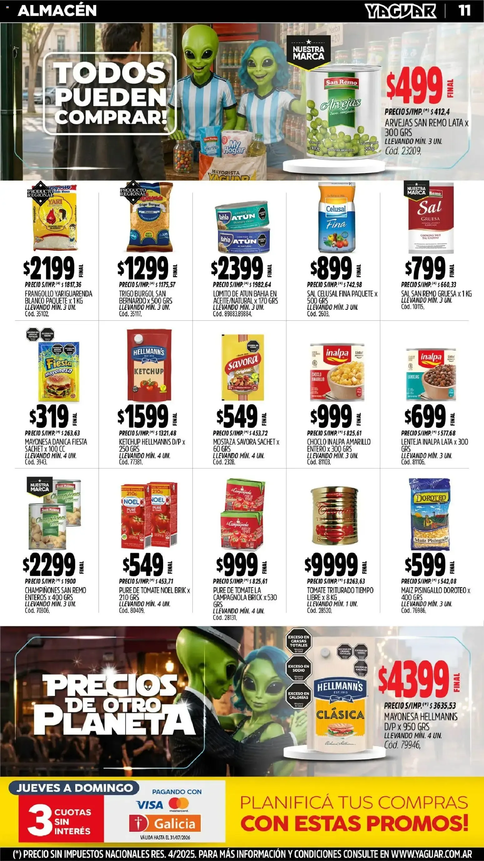 Ofertas de Mayorista Yaguar - Precios de Otro Planeta 29 de junio al 5 de julio 2026 - Página 12 del catálogo