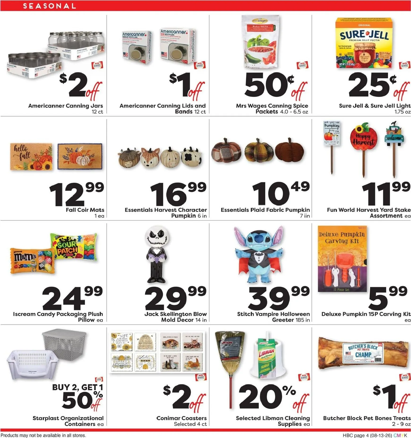 Weekly ad Current Weis Markets - Extended Savings leaflet valid from Thursday 08/13/2026 to Wednesday 09/09/2026 from August 13 to September 9 2026 - Page 4