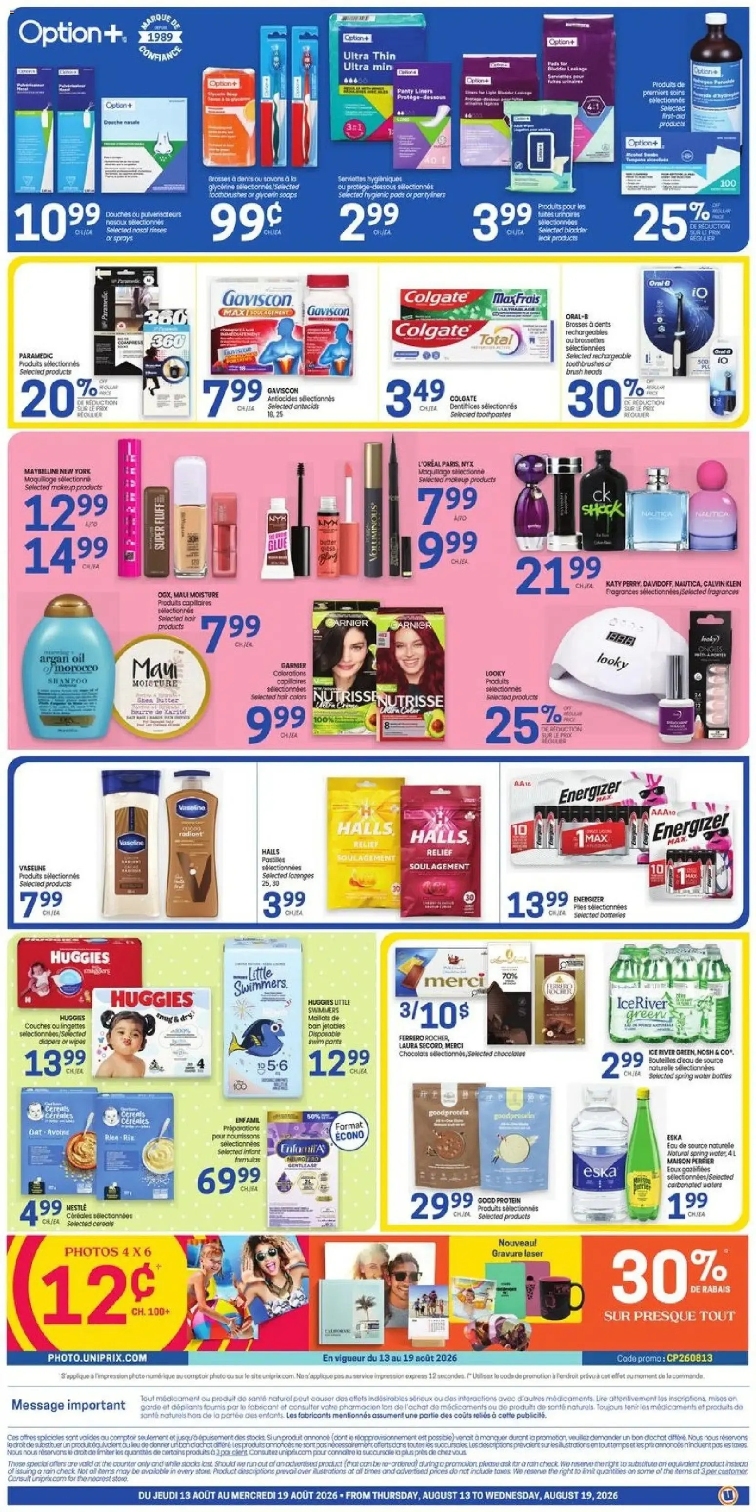 Uniprix weekly flyer / circulaire from Aug 13, 2026 > weekly specials & deals from August 13 to August 19 2026 - flyer page 2