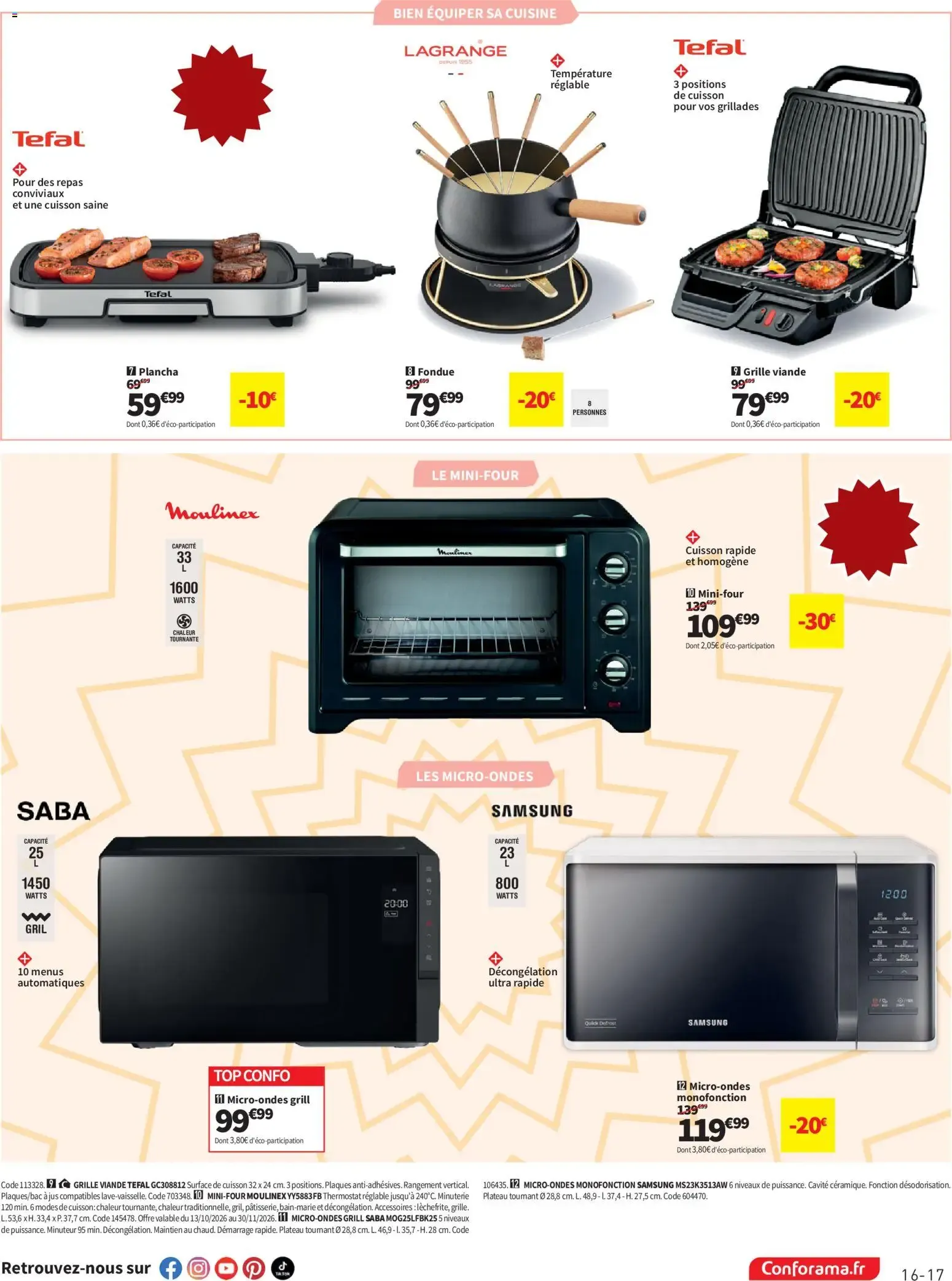 LE GRAND DESTOCKAGE PROMO RAMA Conforama du 13 octobre au 9 novembre 2026 - Catalogue page 17