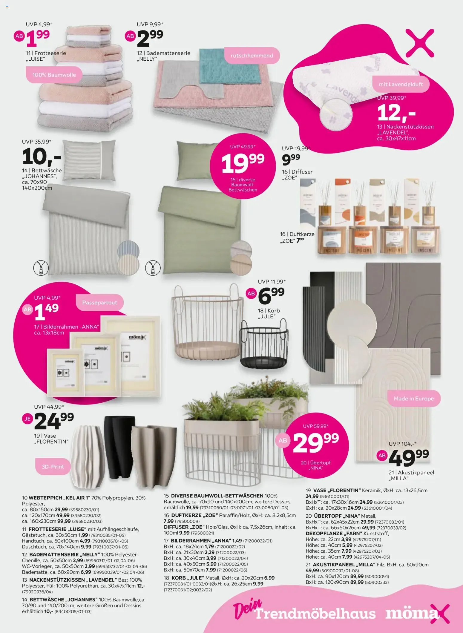 Mömax Pink Shopping Bonus sparen von 22.09.2026 - Aktuelle Angebote von 22. September bis 28. September 2026 - Flugblätt seite  11