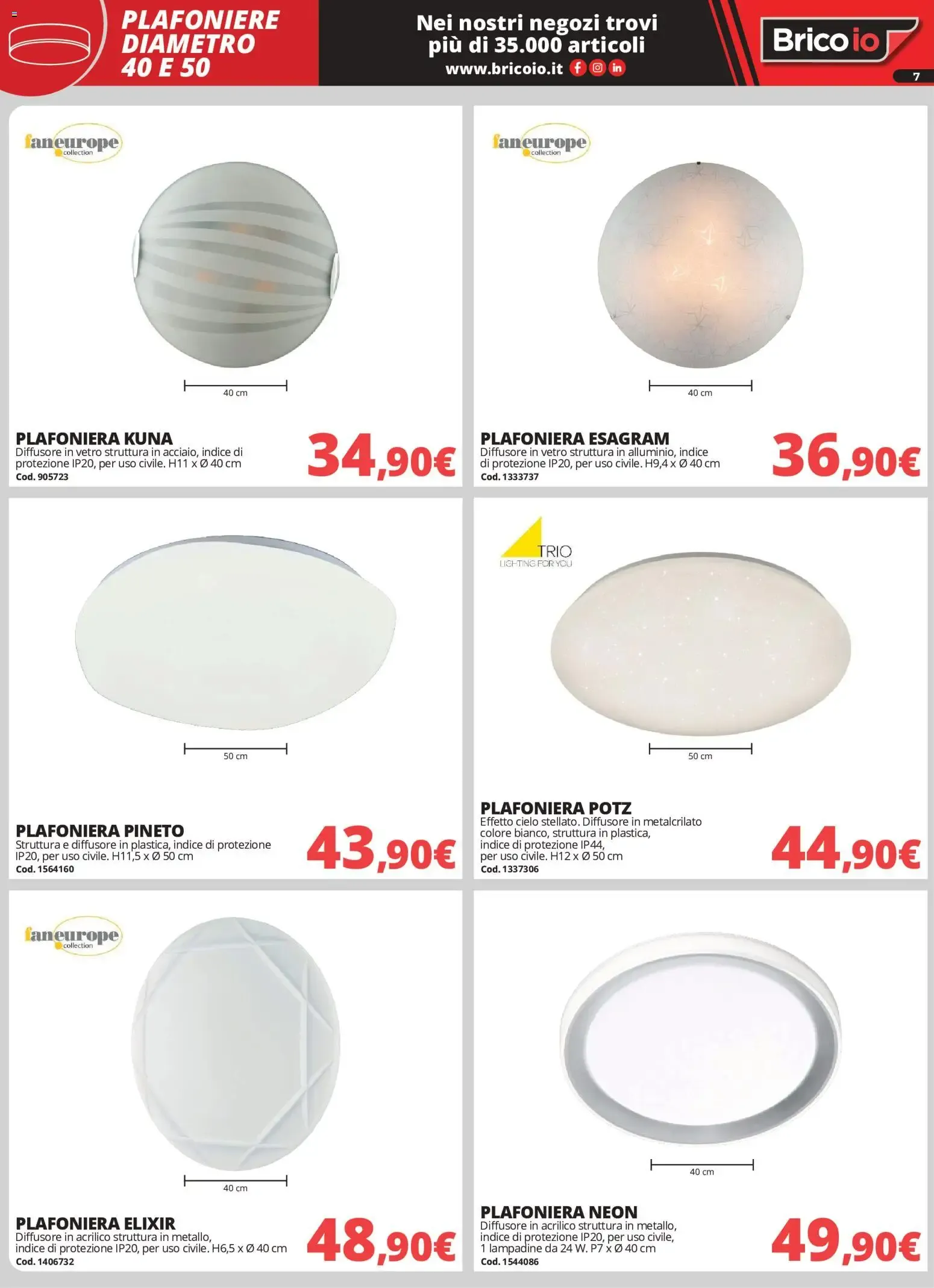 Nuovo Brico io volantino Illuminazione dal 01/10/2026 > offerte anteprima 🛍️ da 1 ottobre a 31 gennaio di 2027 - Pagina del volantino 7