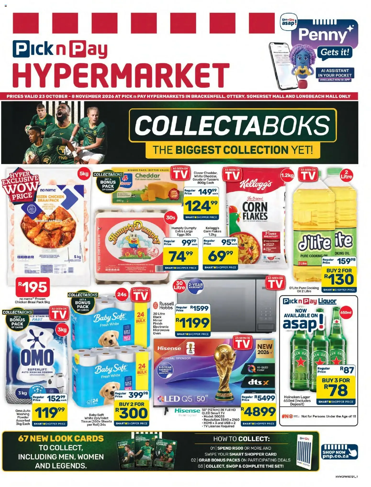 Pick n Pay Western Cape - Hypermarket Specials (23/10/2026 - 08/11/2026) Online from 23 October to 8 November 2026 - Catalogue Page 1