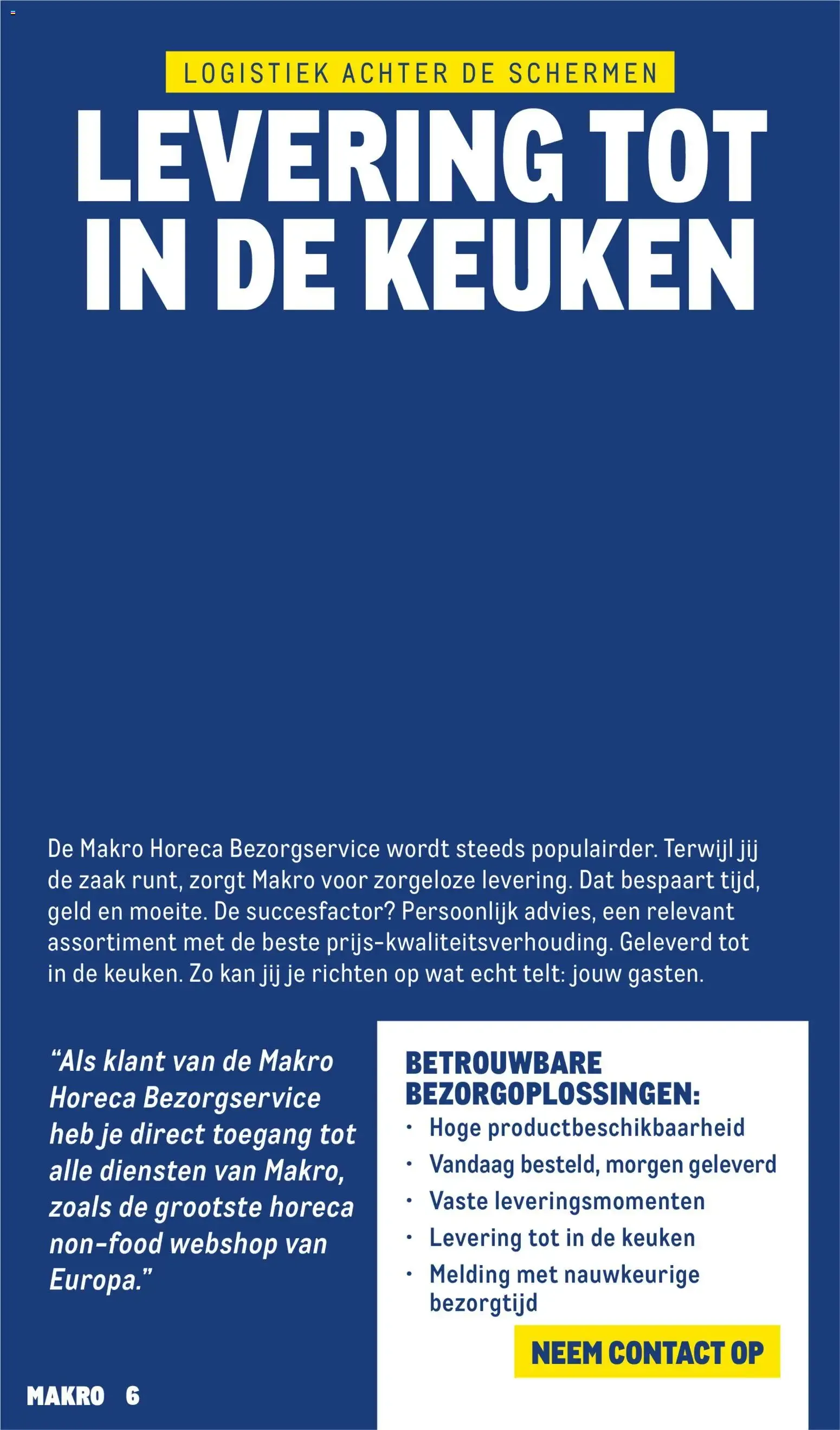 Makro Horeca Magazine: Bezorgservice als Succesfactor van 11 augustus tot 8 september 2026 - Folder pagina 6