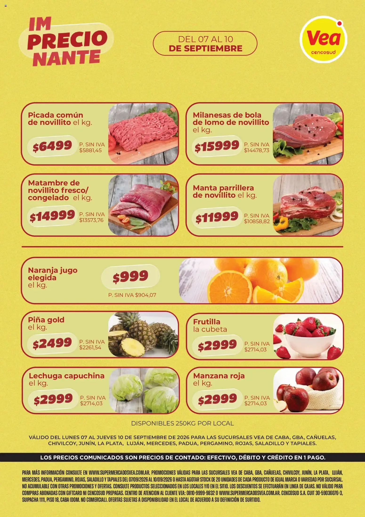 Ofertas de Vea ofertas del 07/09/2026 - 10/09/2026 7 de septiembre al 10 de septiembre 2026 - Página 1 del catálogo
