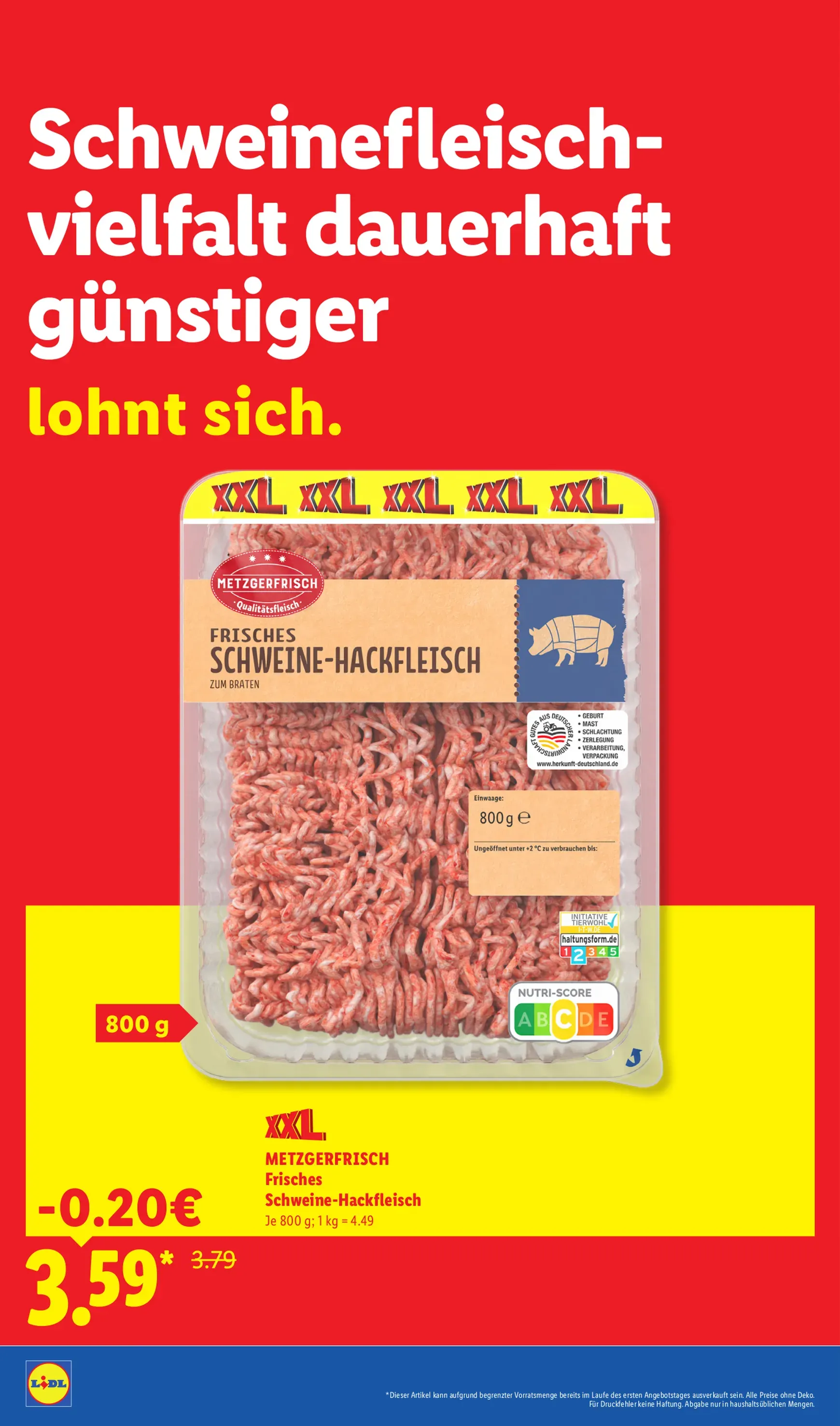 Lidl: Der Preisführer macht Deutschland dauerhaft günstiger! von 1. Juli bis 31. August 2026 - Prospekt seite 20