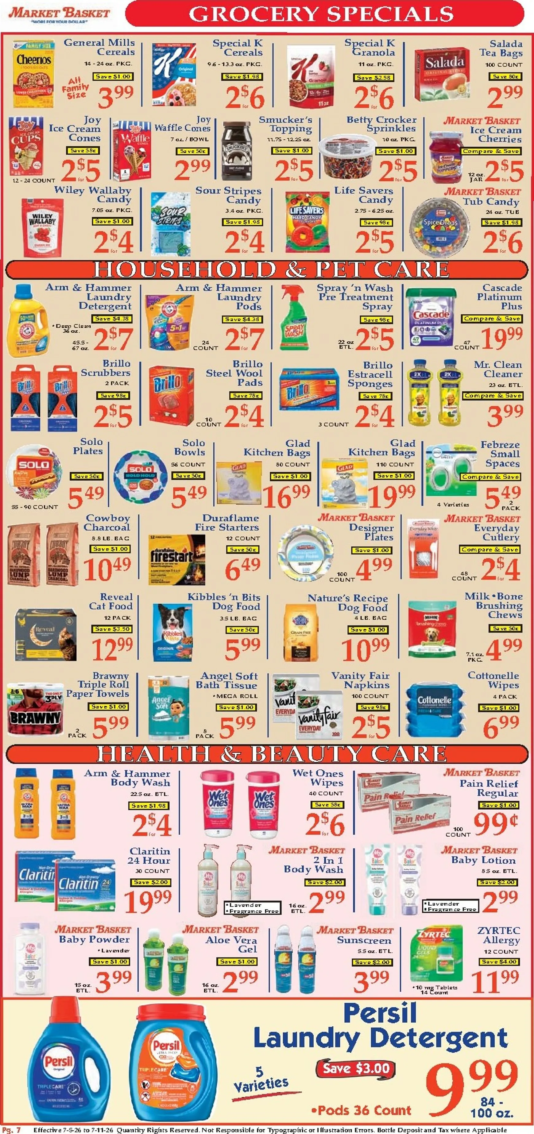 Weekly ad MARKET BASKET 'More for your Dollar' from July 5 to July 11 2026 - Page 7