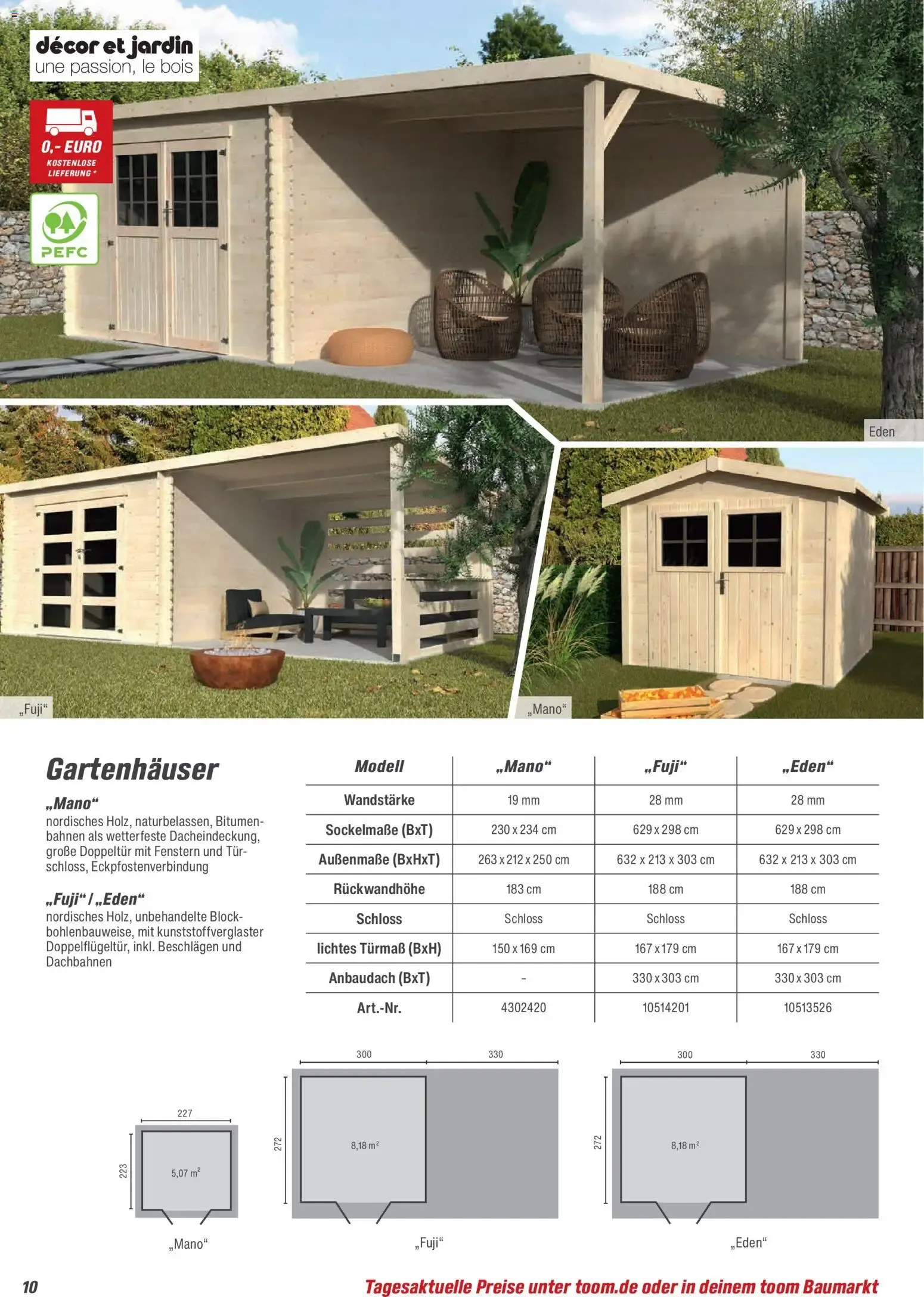 Toom Baumarkt Gartenhäuser & Carports 2026 (ab 20.02.2026) zum Blättern von 20. Februar bis 30. Juni 2026 - Prospekt seite 10