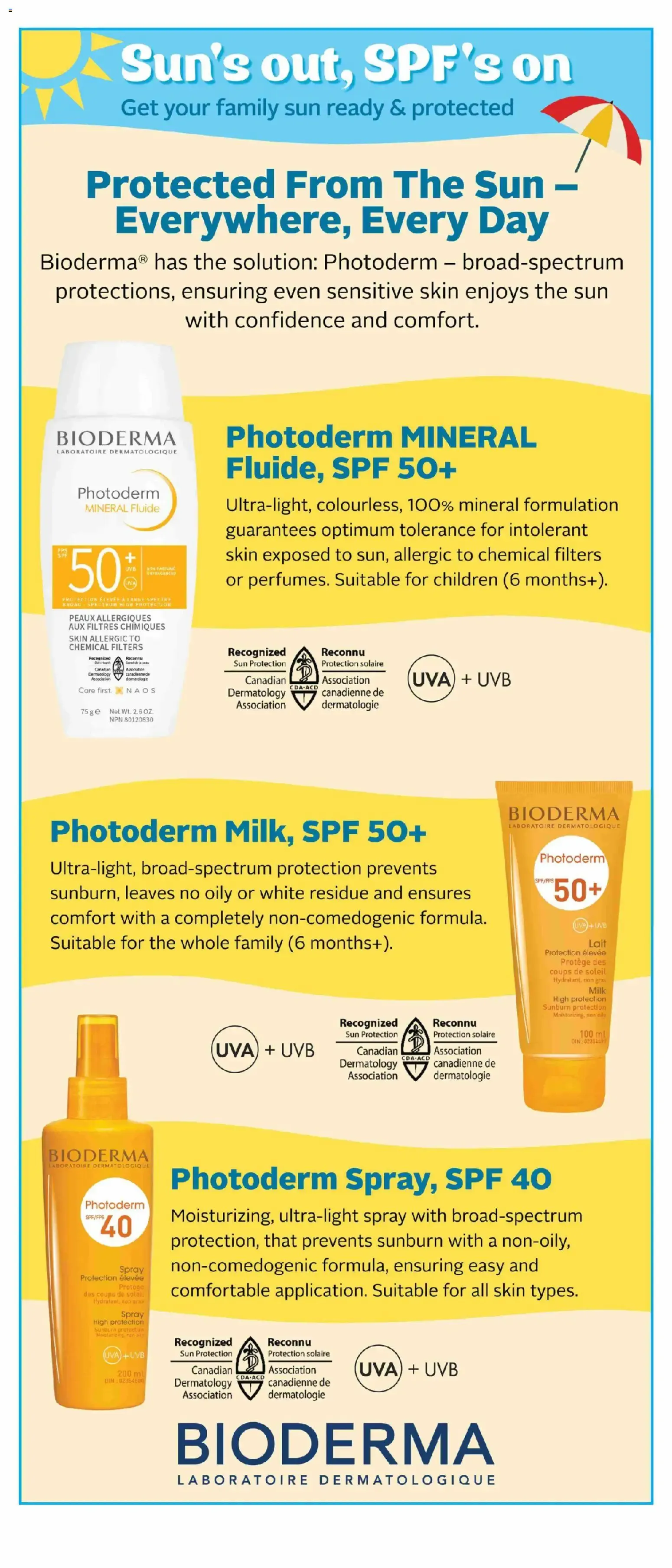 Sun's out, SPF's on from April 10 to September 3 2026 - flyer page 5