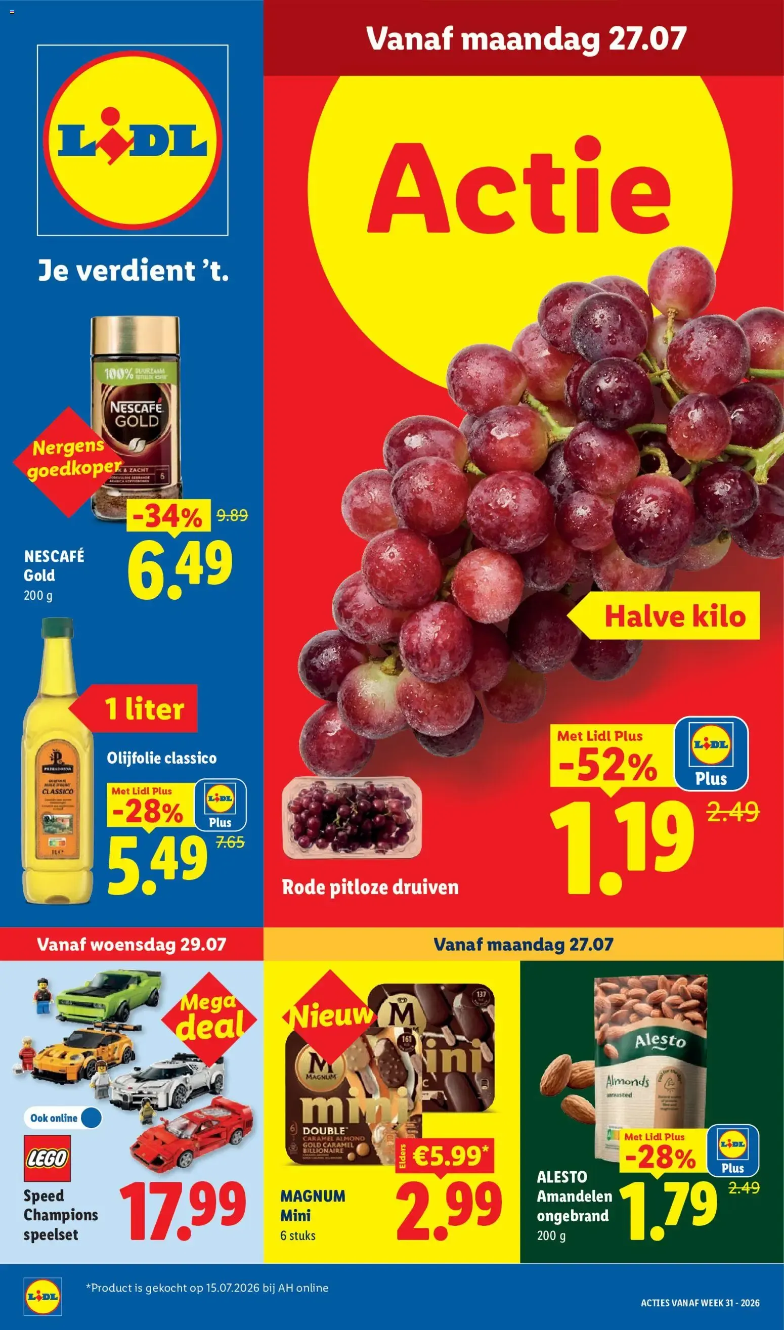 Lidl: Acties vanaf 27.07.2026 van 27 juli tot 2 augustus 2026 - Folder pagina 1