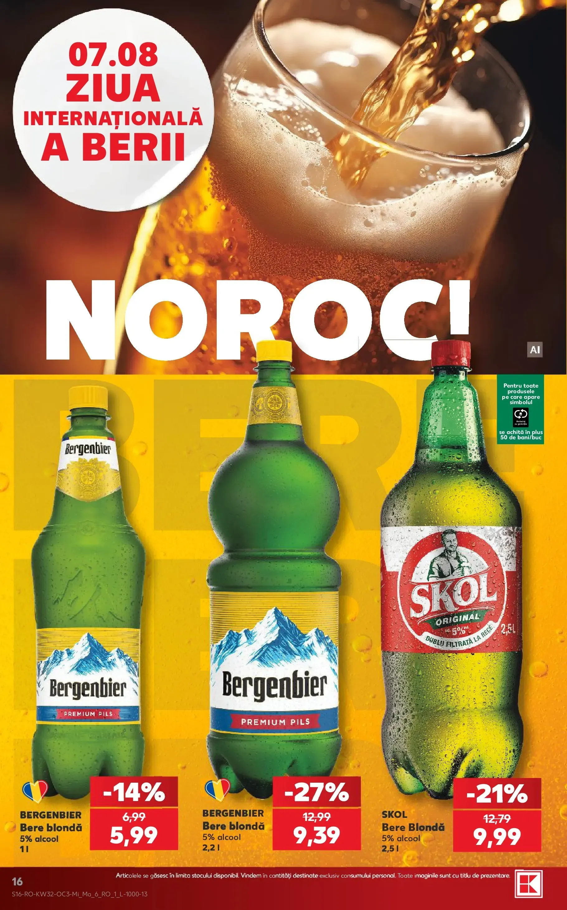 Catalog Kaufland: Un grătar reușit și berea potrivită de la 5 august până la 11 august 2026 - Revista Pagina 16