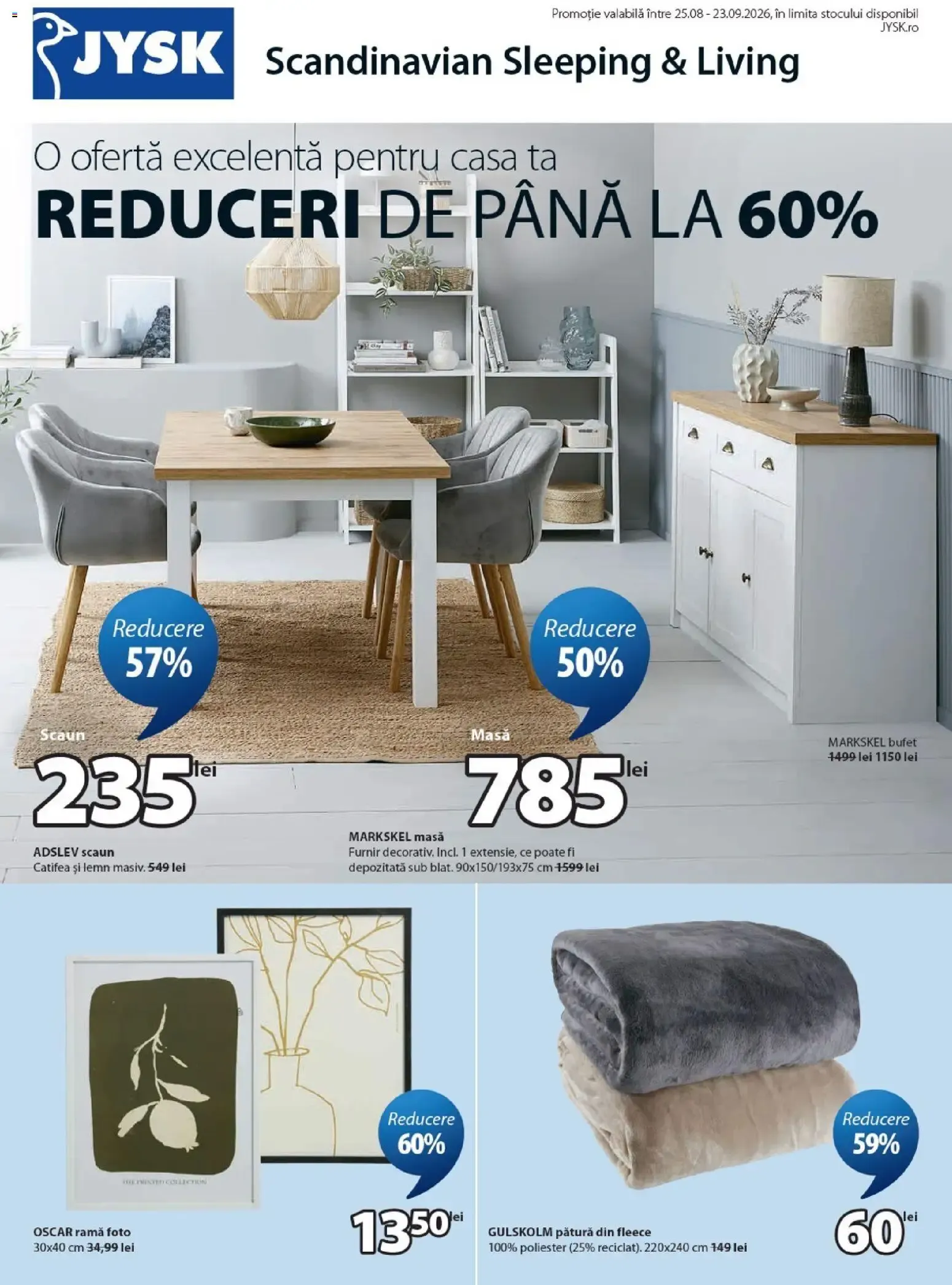 Catalog JYSK Catalog - Oferta 25.08.2026 - 23.09.2026 de la 25 august până la 23 septembrie 2026 - Revista Pagina 1