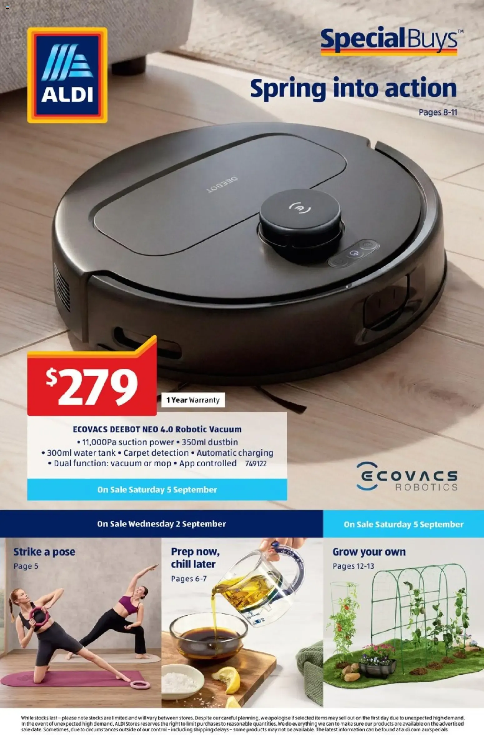 ALDI Special Buys - Spring into action - Catalogue valid from 25 August to 15 September 2026 - page 1