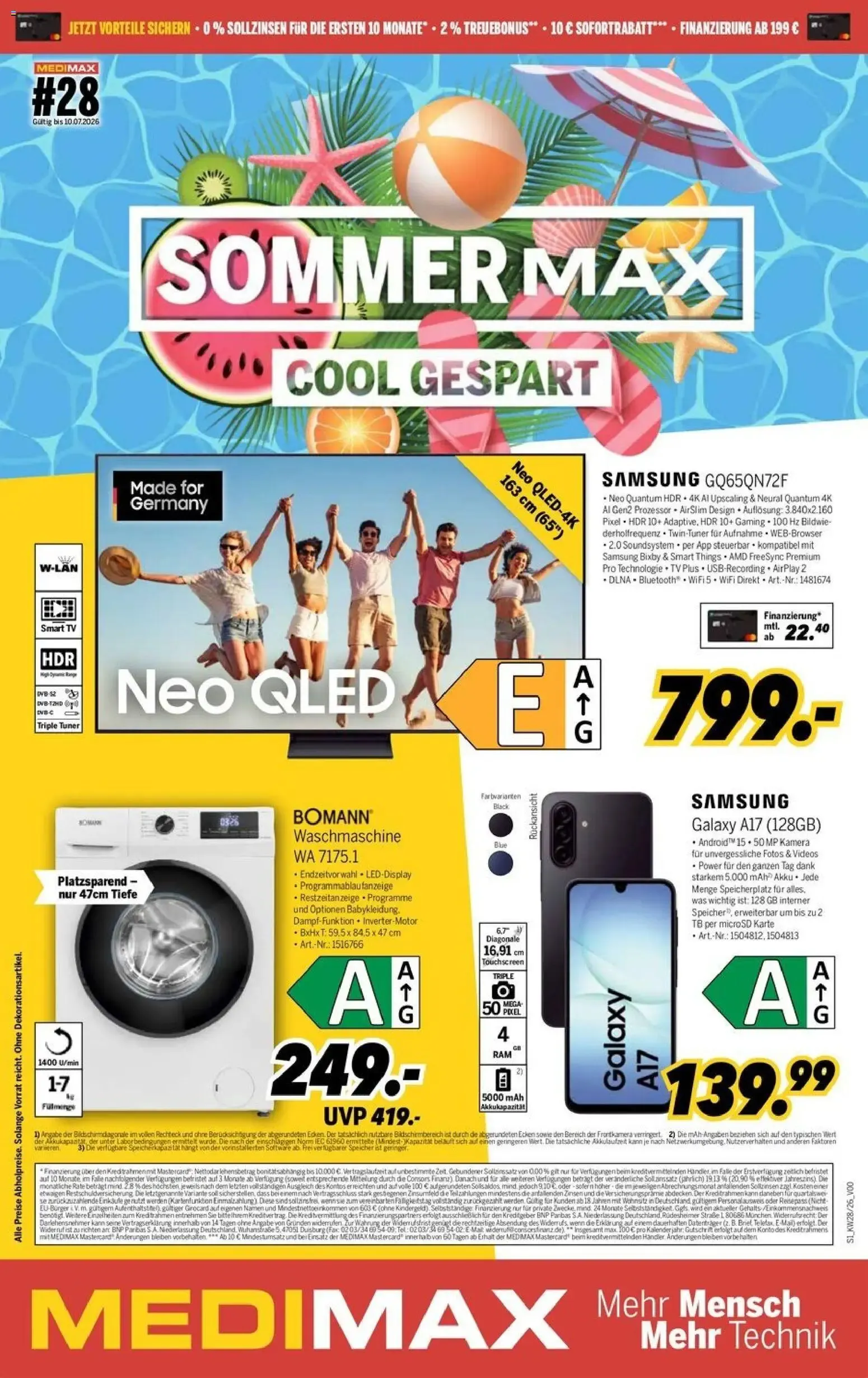 MEDIMAX Sommer Max #28 von 4. Juli bis 10. Juli 2026 - Prospekt seite 1