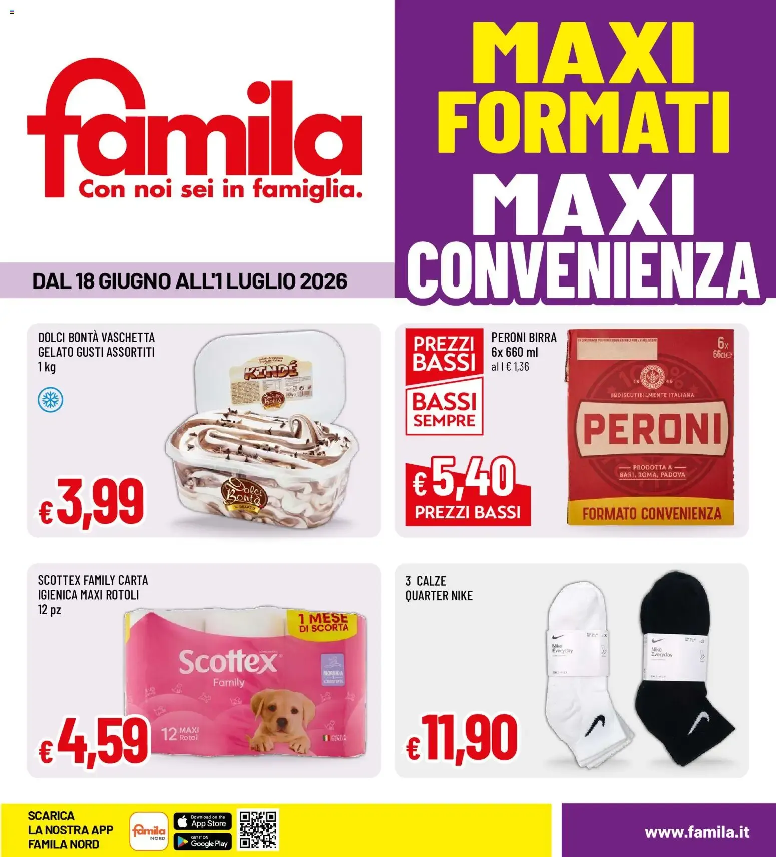 Nuovo Famila volantino dal 18/06/2026 > offerte anteprima 🛍️ da 18 giugno a 1 luglio di 2026 - Pagina del volantino 1