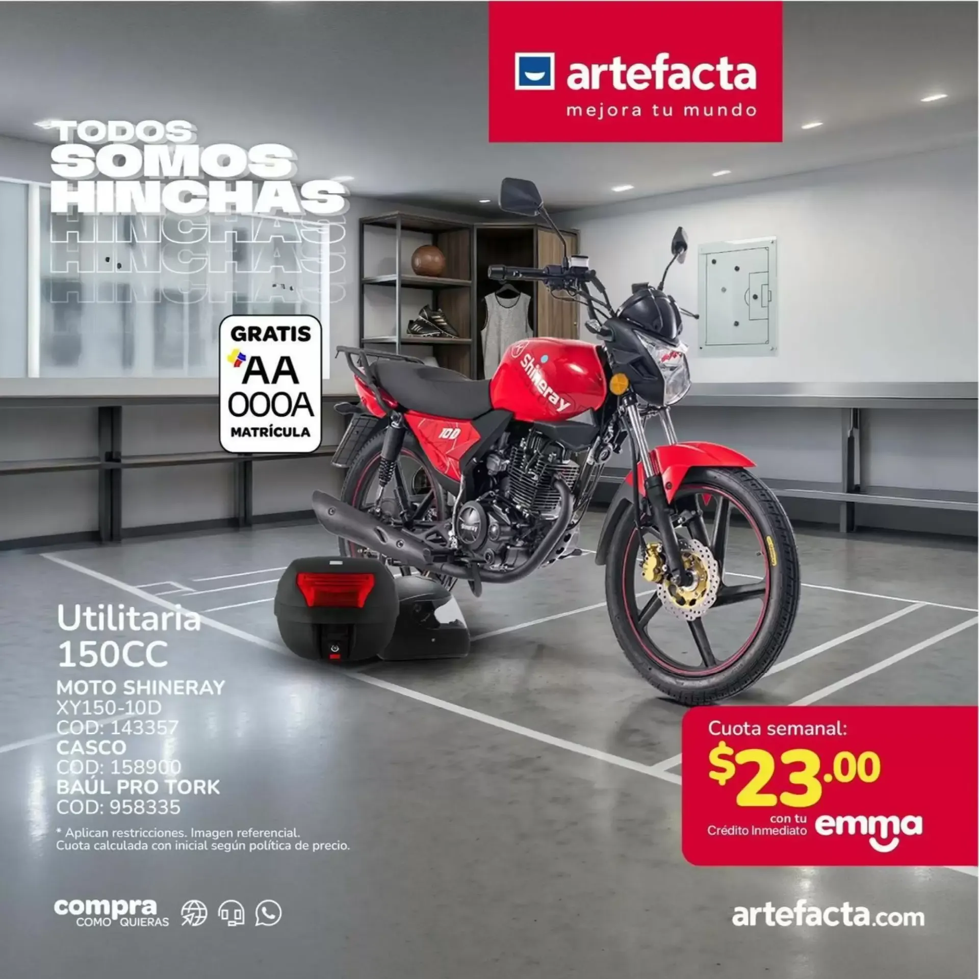 Catalogo de Artefacta: Moto Shineray Utilitaria 150CC 15 de julio al 30 de julio 2026 - Pag 3