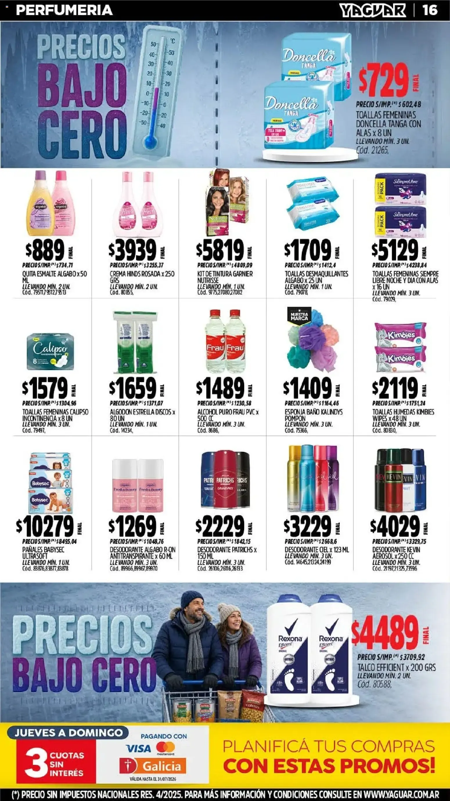 Ofertas de Mayorista Yaguar - Precios Bajo Cero 20 de julio al 25 de julio 2026 - Página 16 del catálogo