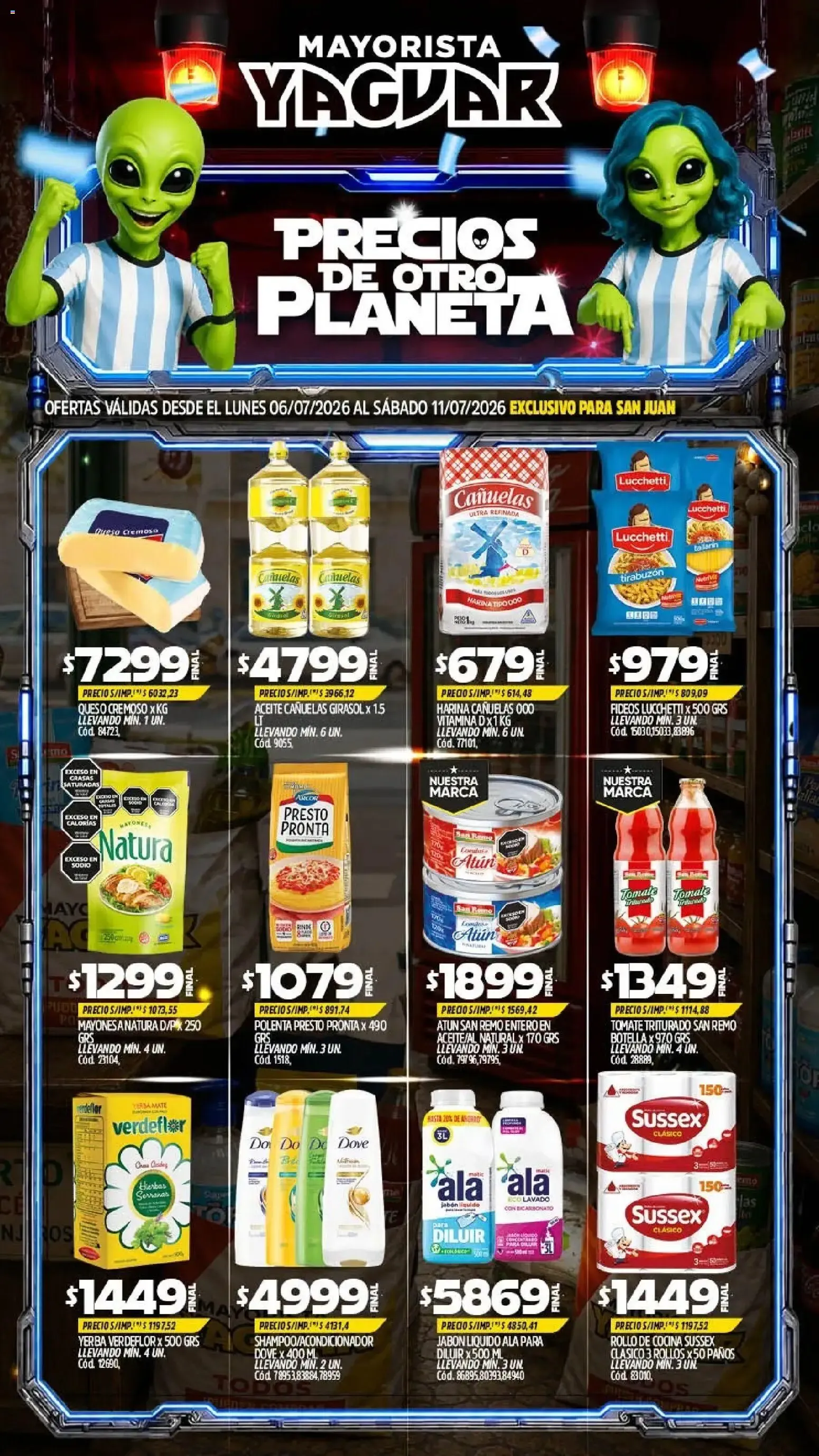 Ofertas de Yaguar - Oferta Semanal San Juan del 06/07/2026 - 11/07/2026 6 de julio al 11 de julio 2026 - Página 1 del catálogo