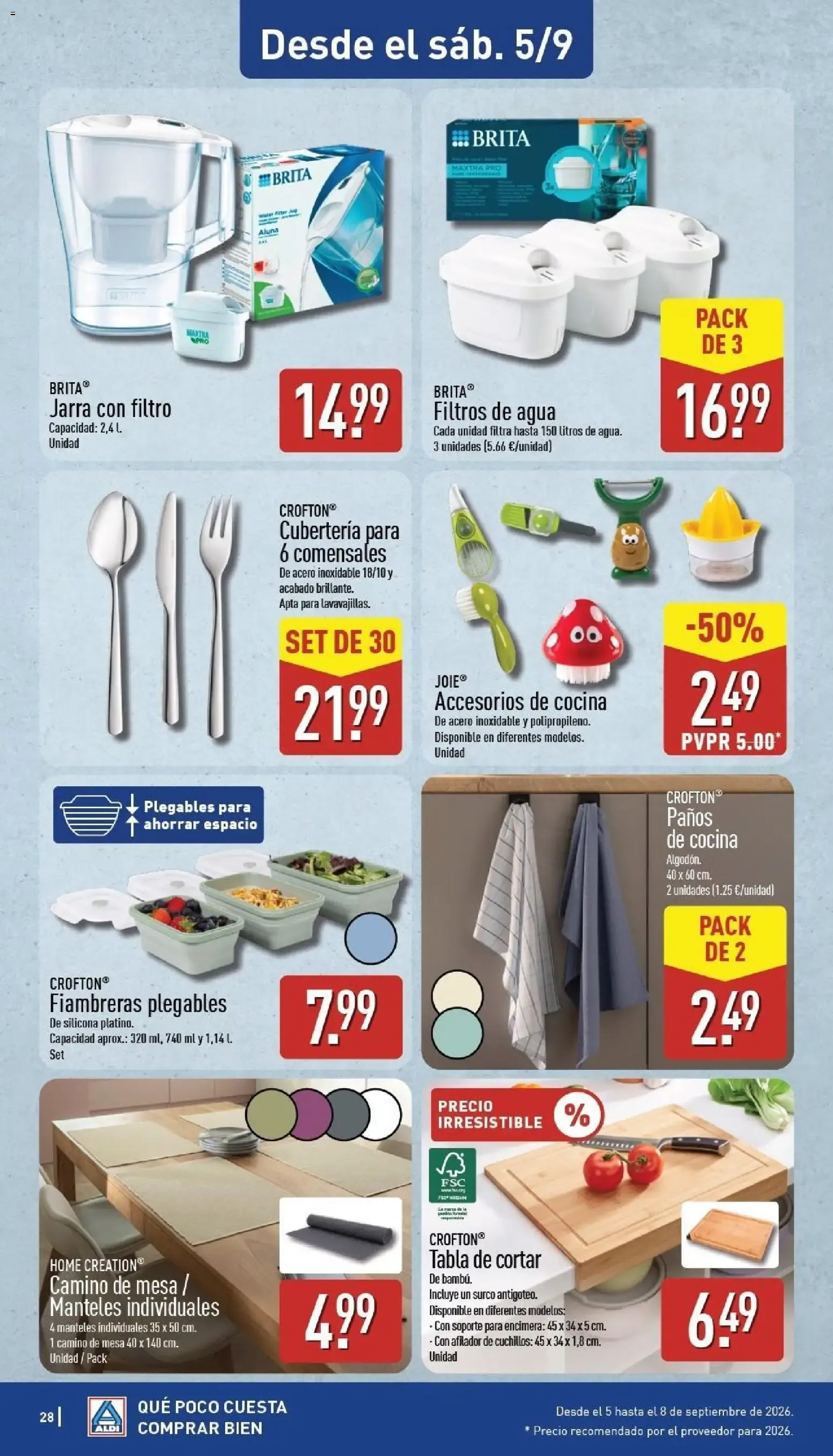 Catálogo de Aldi folleto | Catálogo 31 de agosto al 6 de septiembre 2026 - Página 27