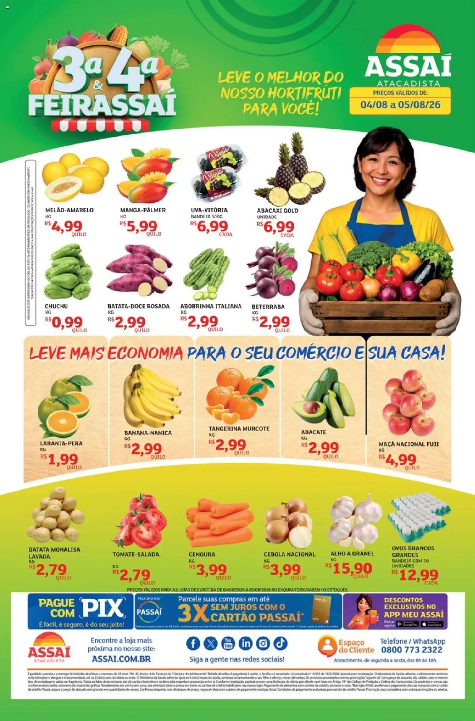 Encarte de 3a & 4a FEIRASSAÍ - Assaí Atacadista 4 de agosto até 5 de agosto 2026 - Pagina 1