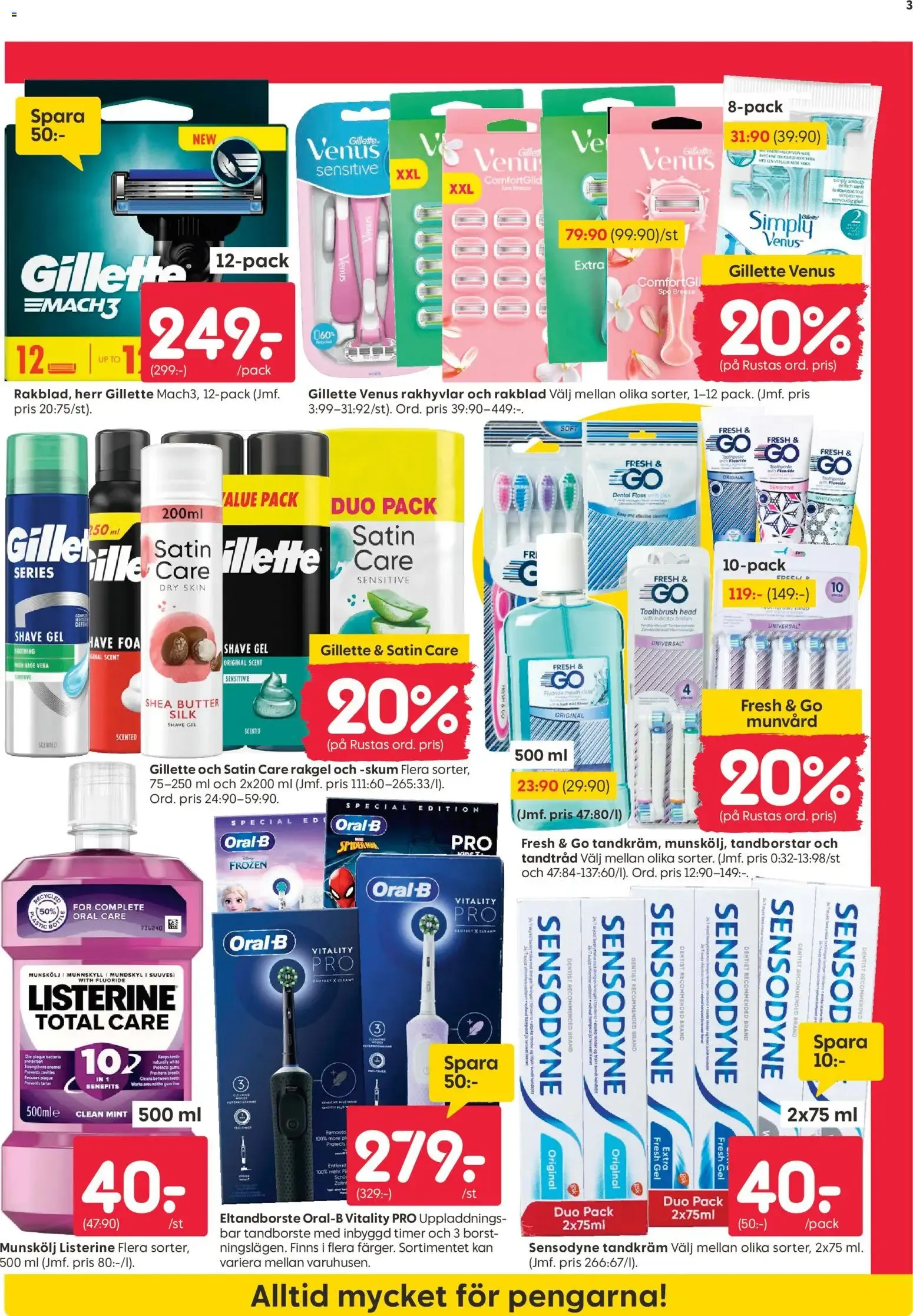 Rusta erbjudanden från 12/10/2026 - 18/10/2026 > Reklamblad nuvarande rabatter från 12 oktober till 18 oktober 2026 - Reklamblad sidor 3