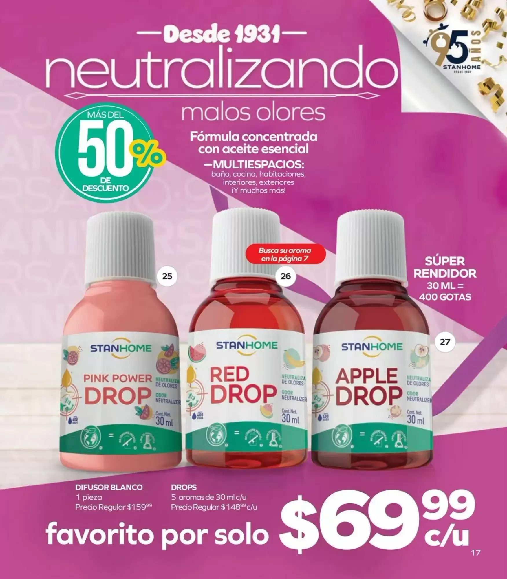 Catálogo de Catálogo Promocional Stanhome C-15/2026 - Edición especial de Aniversario 21 de septiembre al 9 de octubre 2026 - Pagina 19