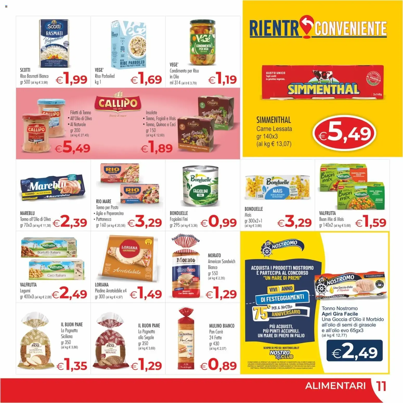 MerSi Supermercati - Rientro Conveniente - Offerte dal 26/08/2026 al 08/09/2026 da 26 agosto a 8 settembre di 2026 - Pagina del volantino 11