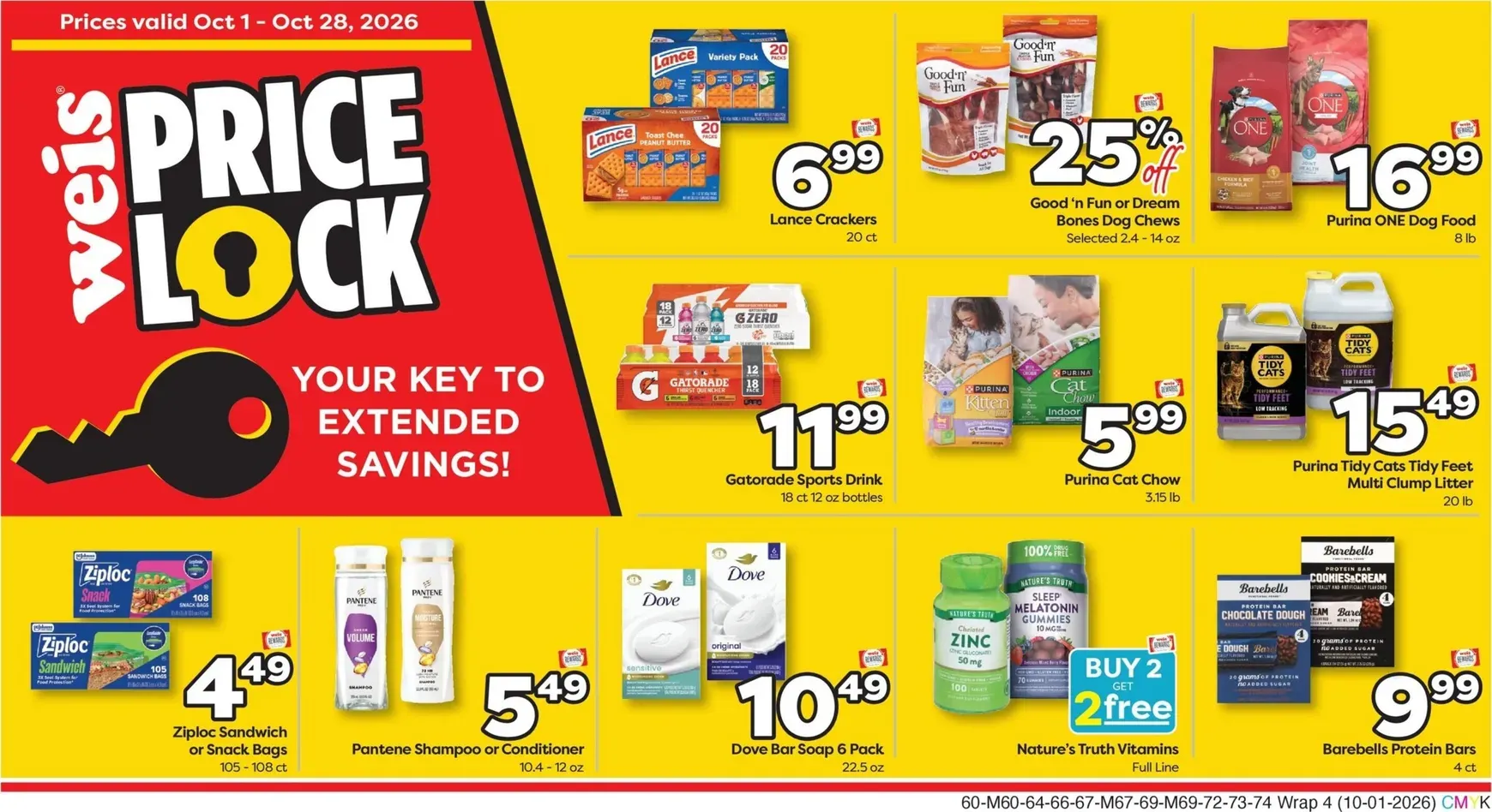 Weekly ad Weis Price Lock: Ahorros extendidos en miles de productos from October 1 to October 28 2026 - Page 3