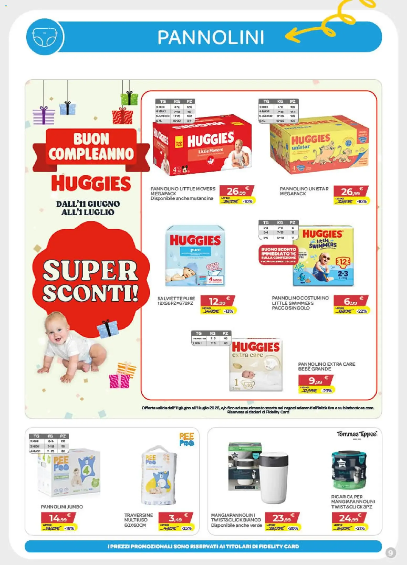 Bimbo store volantino dal 11/06/2026 - online Offerte da 11 giugno a 1 luglio di 2026 - Pagina del volantino 9