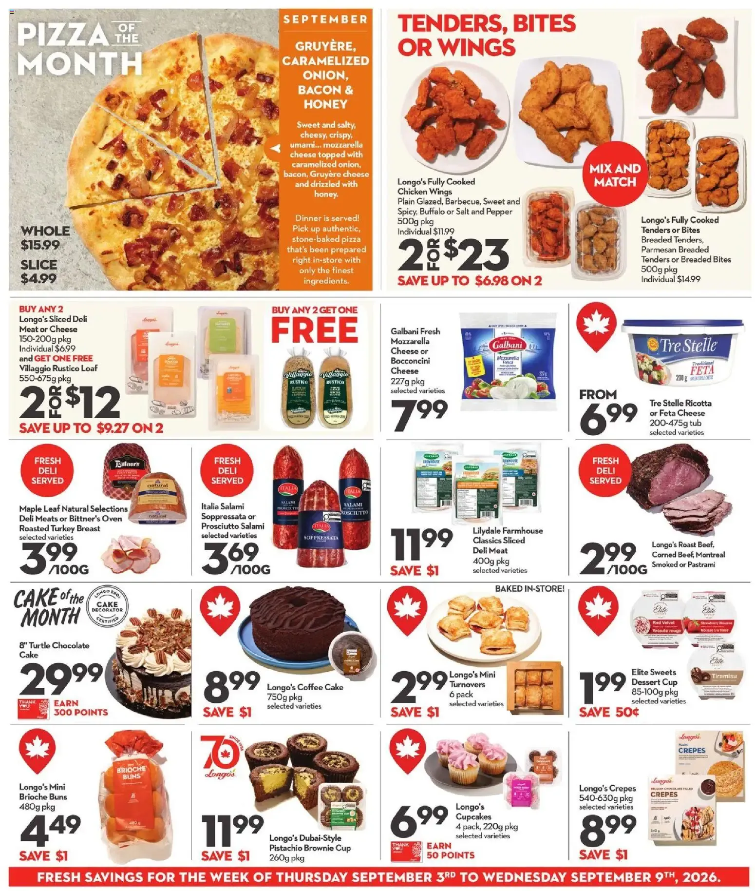 Longo's weekly flyer / circulaire from Sep 3, 2026 > weekly specials & deals from September 3 to September 9 2026 - flyer page 6