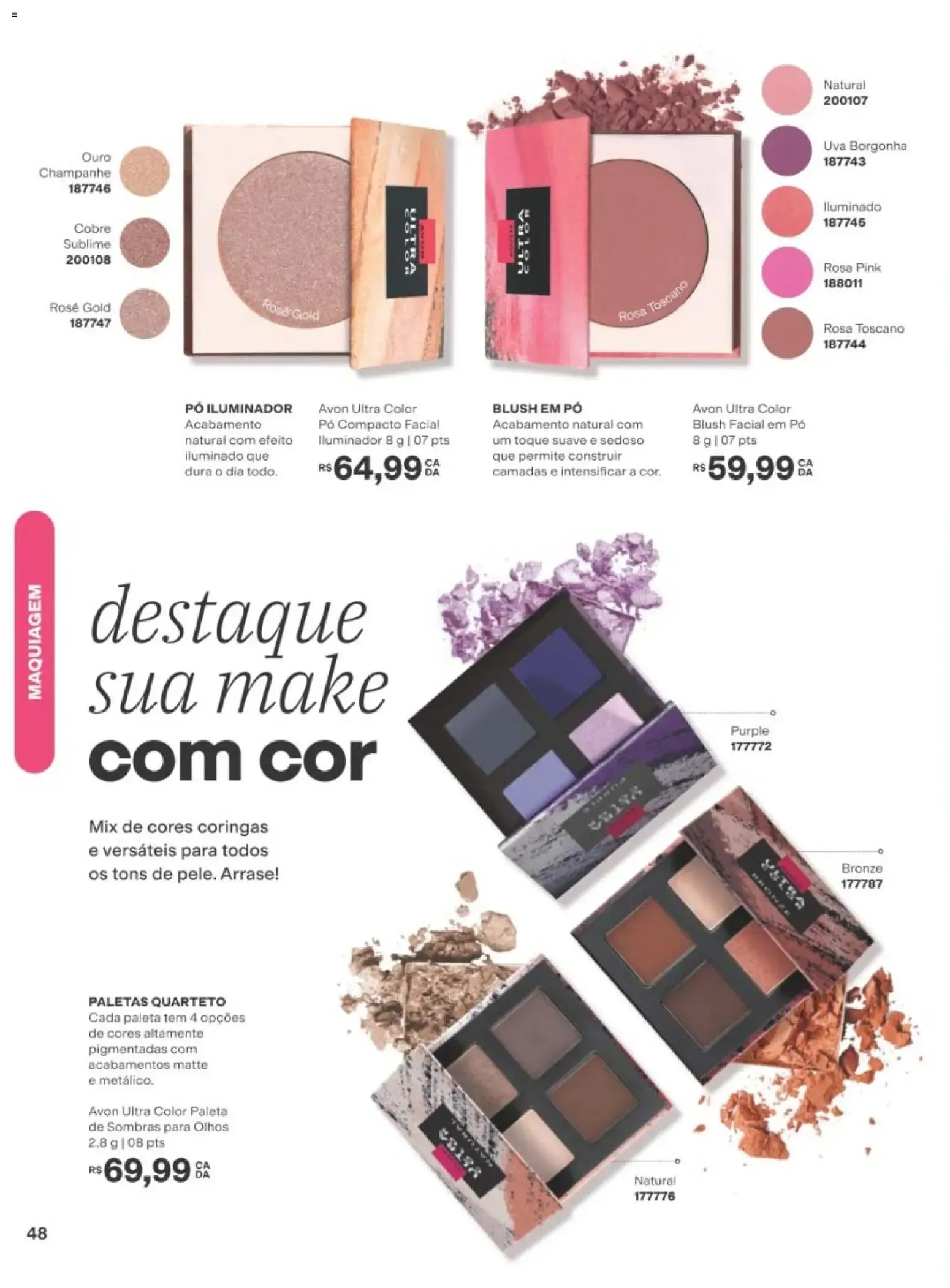 Encarte de Revista Avon folheto - Campanha 13 de 10/08/2026 | Promoção Online 10 de agosto até 31 de agosto 2026 - Pagina 48