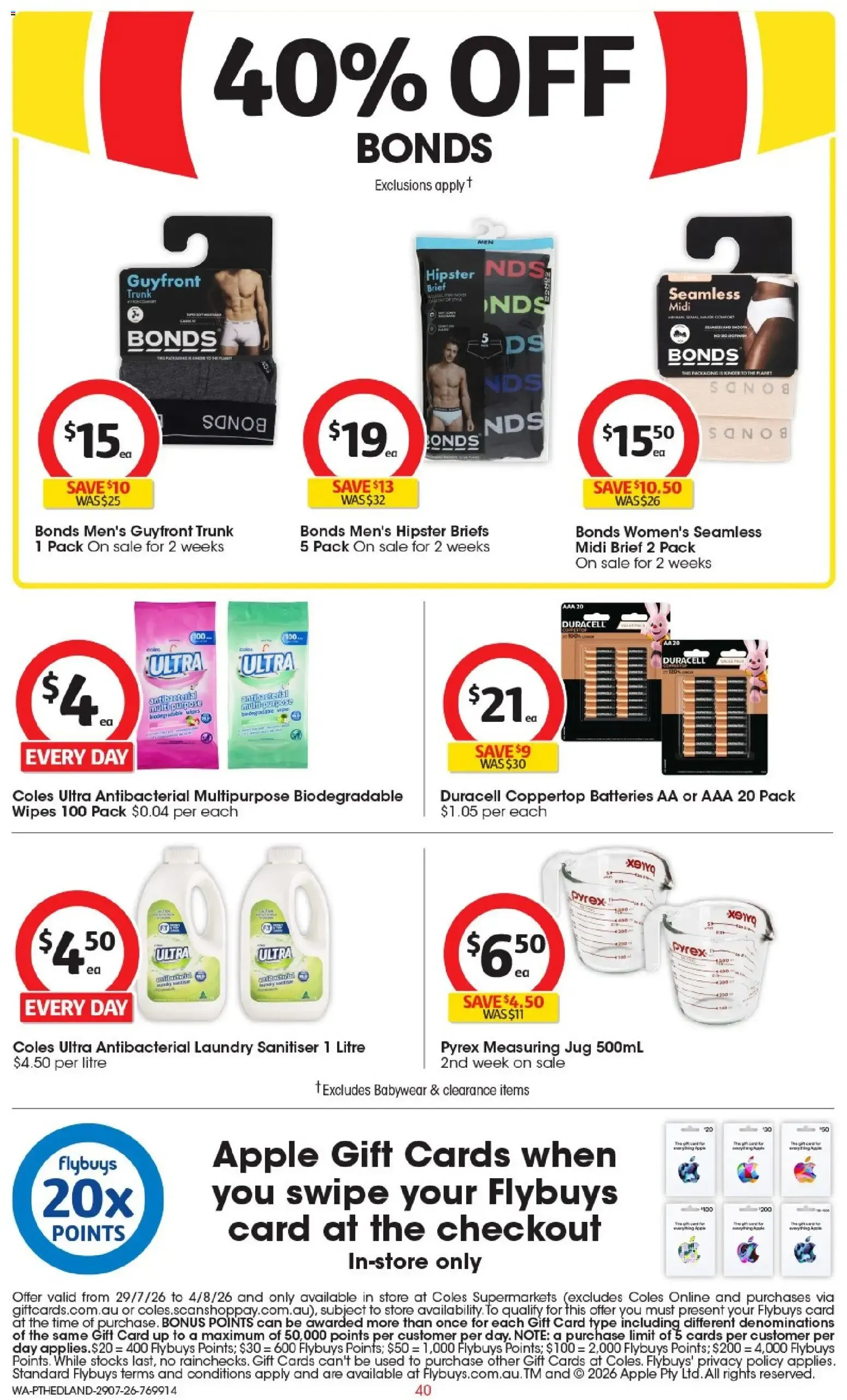 Coles PT Hedland Catalogue - Catalogue valid from 29 July to 4 August 2026 - page 40
