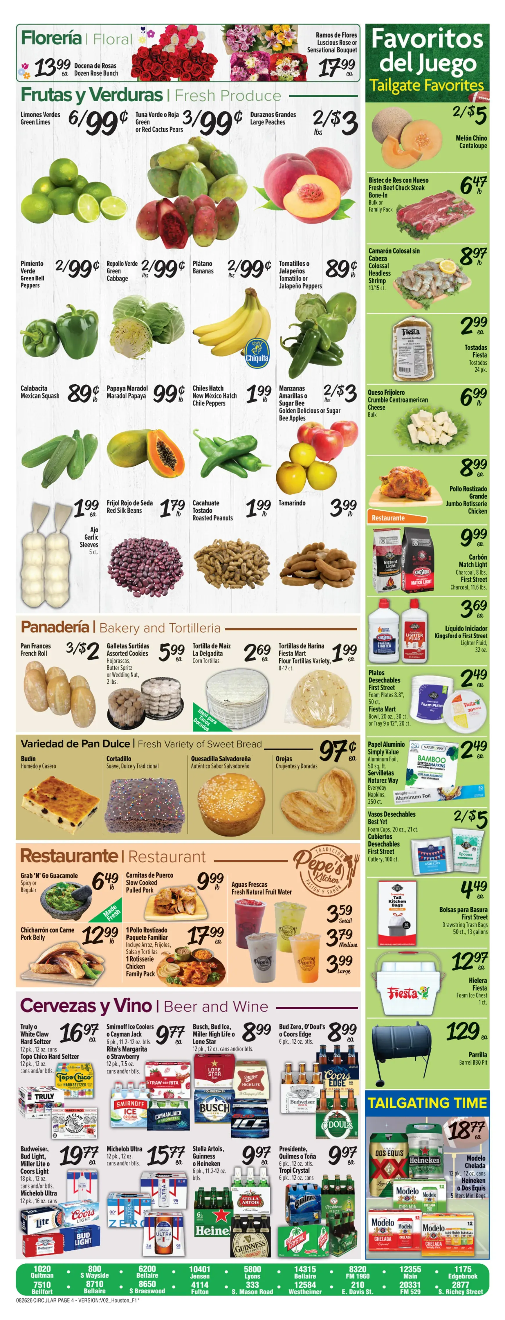 Weekly ad Current Fiesta Mart leaflet valid from Wednesday 08/26/2026 to Tuesday 09/01/2026 from August 26 to September 1 2026 - Page 4