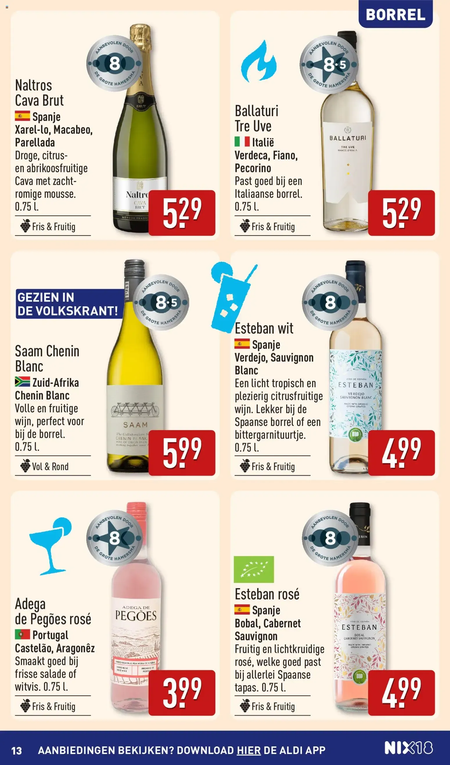 Aldi: Boordevol Zomerse Inspiratie voor de Borrel! van 6 juli tot 12 juli 2026 - Folder pagina 13