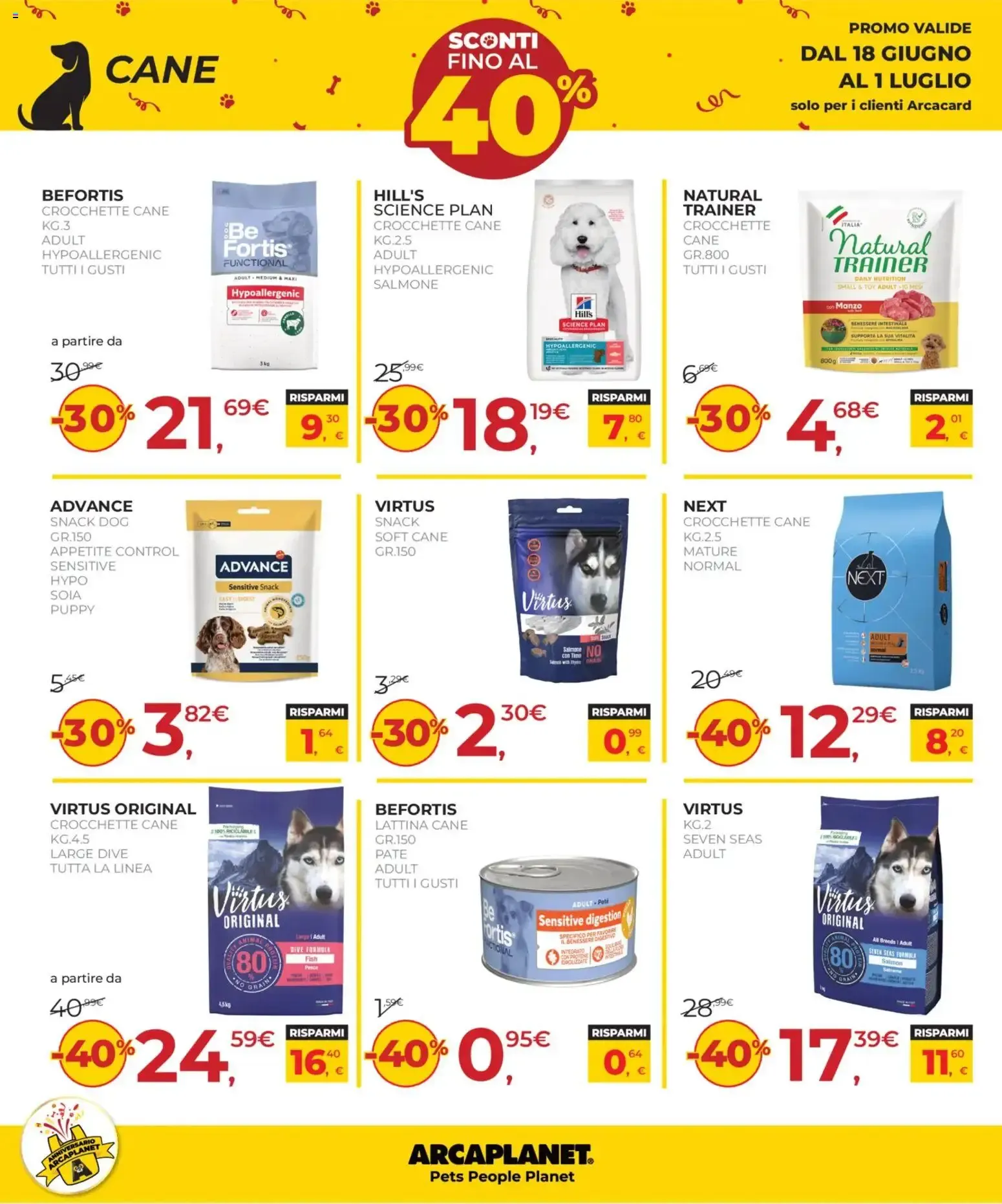 Arcaplanet Volantino Offerte Speciali da 18 giugno a 1 luglio di 2026 - Pagina del volantino 2