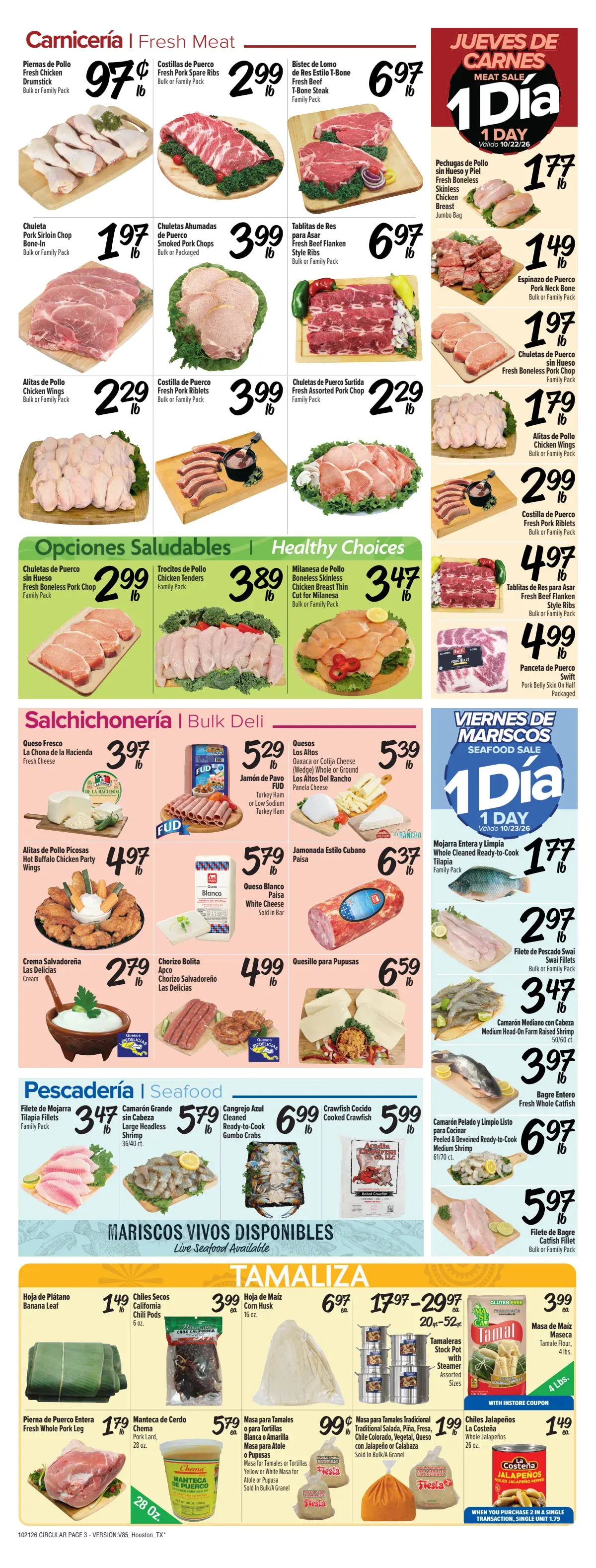 Weekly promotion Current Fiesta Mart - Houston leaflet valid from Wednesday 10/21/2026 to Tuesday 10/27/2026 spanning from October 21 to October 27 2026 - Page 3 for Catalogue 365