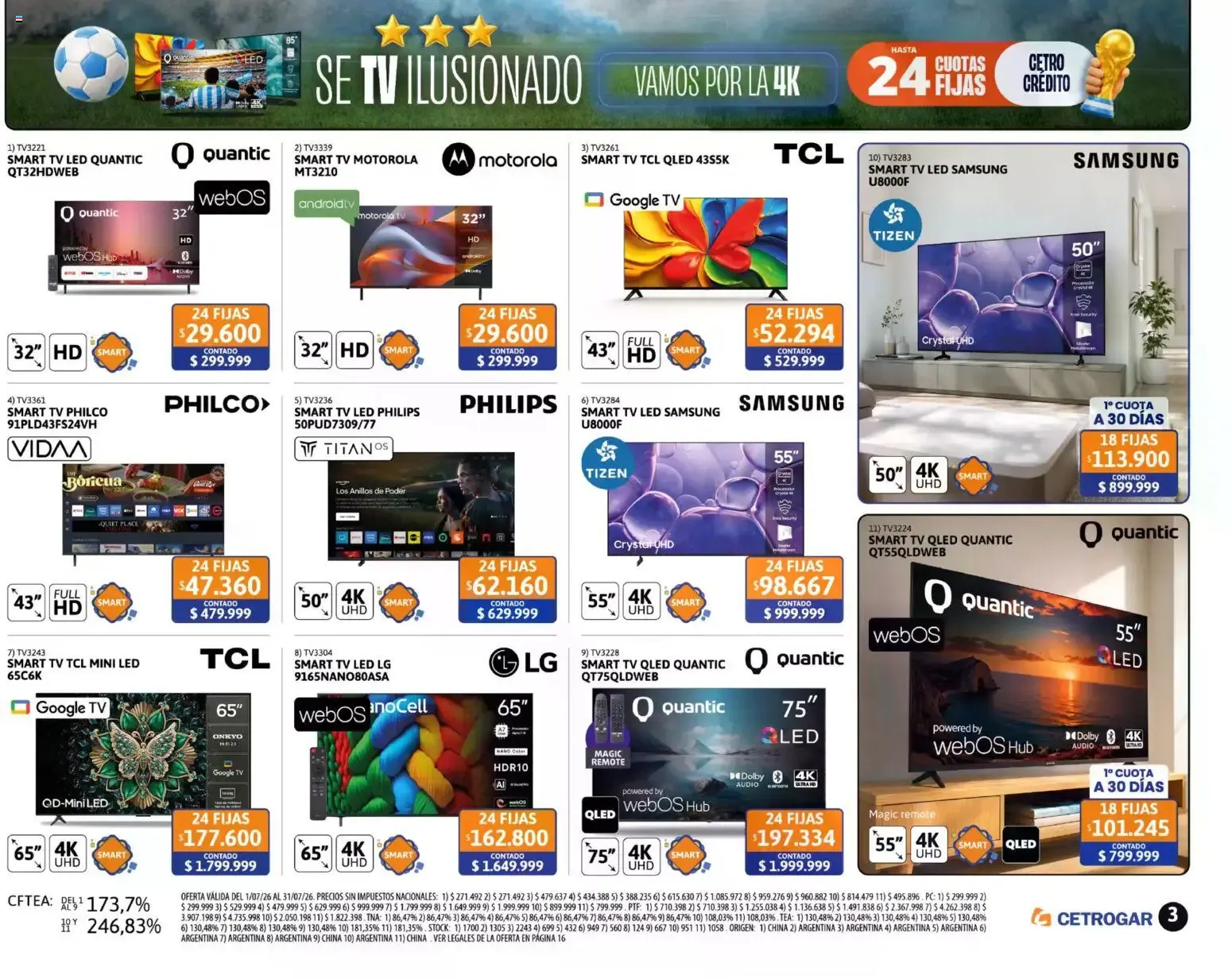 Ofertas de Cetrogar catálogo del 01/07/2026 - 31/07/2026 1 de julio al 31 de julio 2026 - Página 3 del catálogo