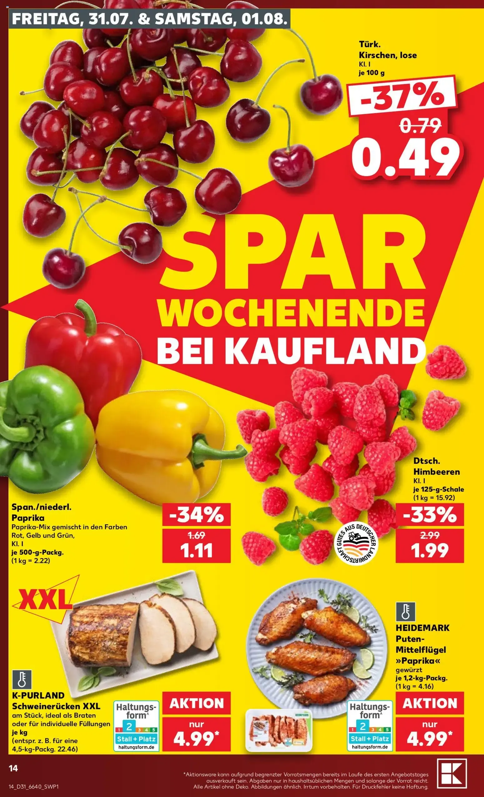 Prospekt Kaufland ab 30.07.2026 » Angebote Online zum Blättern von 30. Juli bis 5. August 2026 - Prospekt seite 14