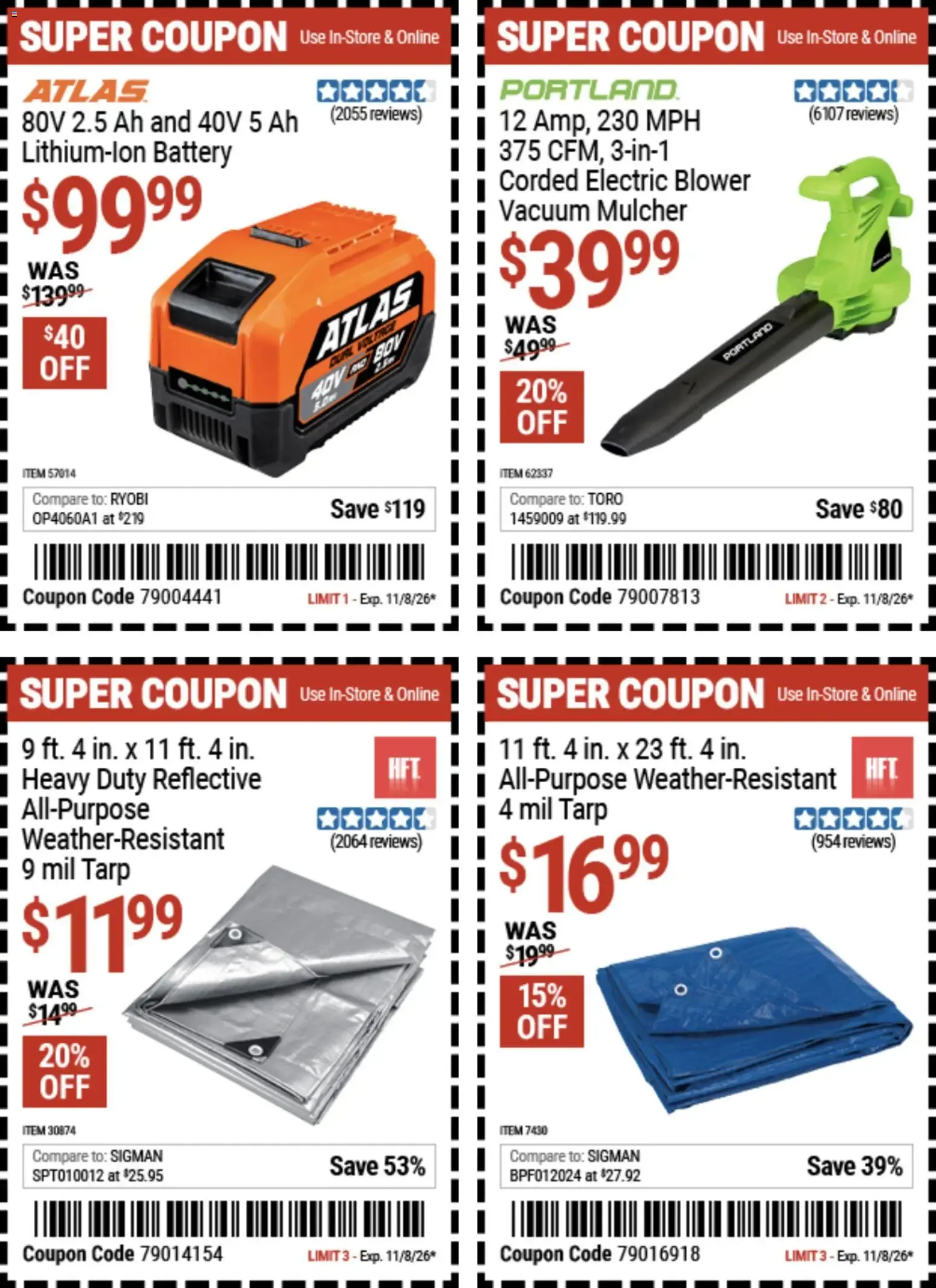 Weekly ad Harbor Freight Weekly Ad (10/26 - 11/08 2026) - Flyer from October 26 to November 8 2026 - Page 6