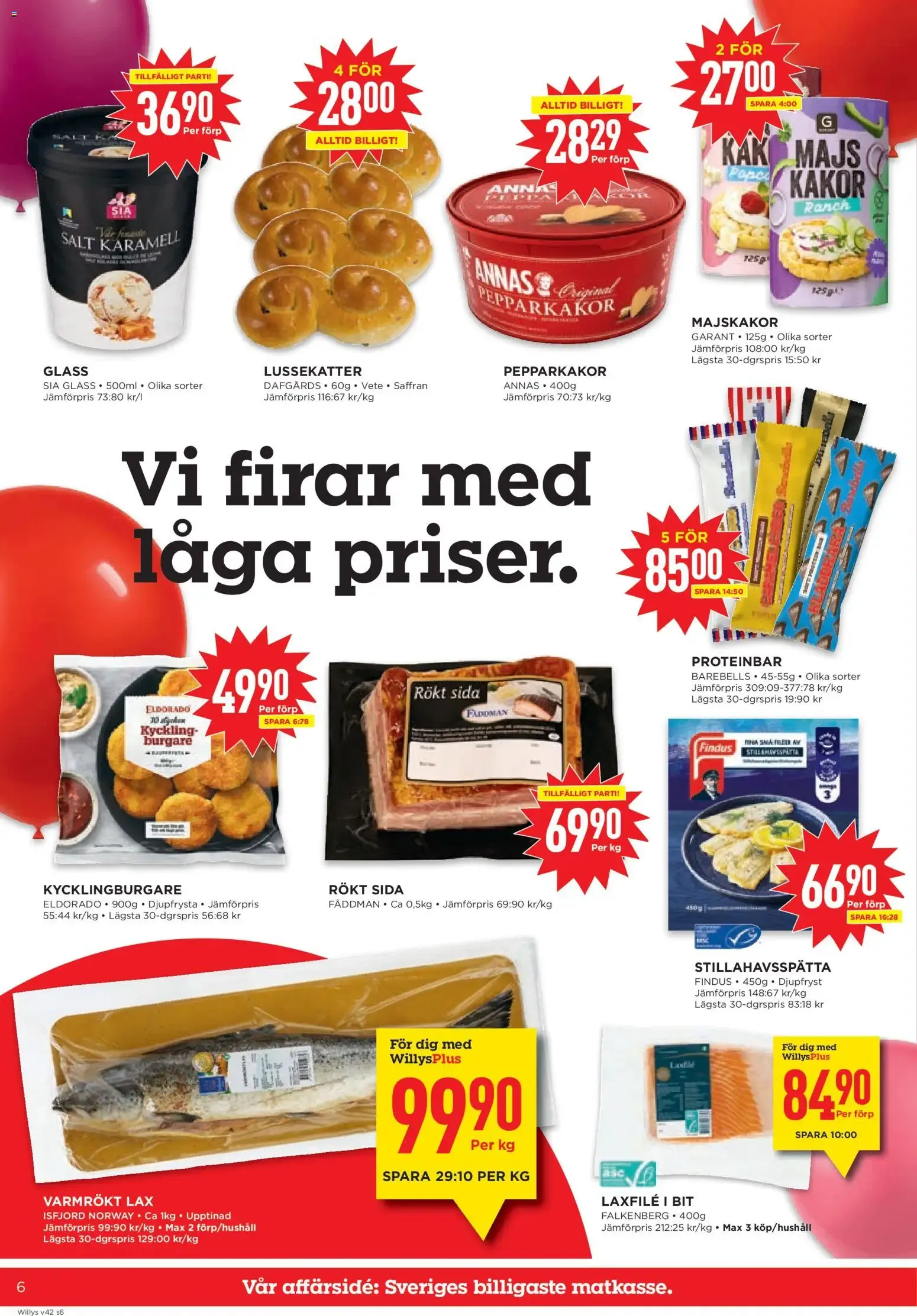 Willys: ¡Precios de aniversario, ofertas válidas del 12/10 al 18/10/2026! från 12 oktober till 18 oktober 2026 - Reklamblad sidor 6