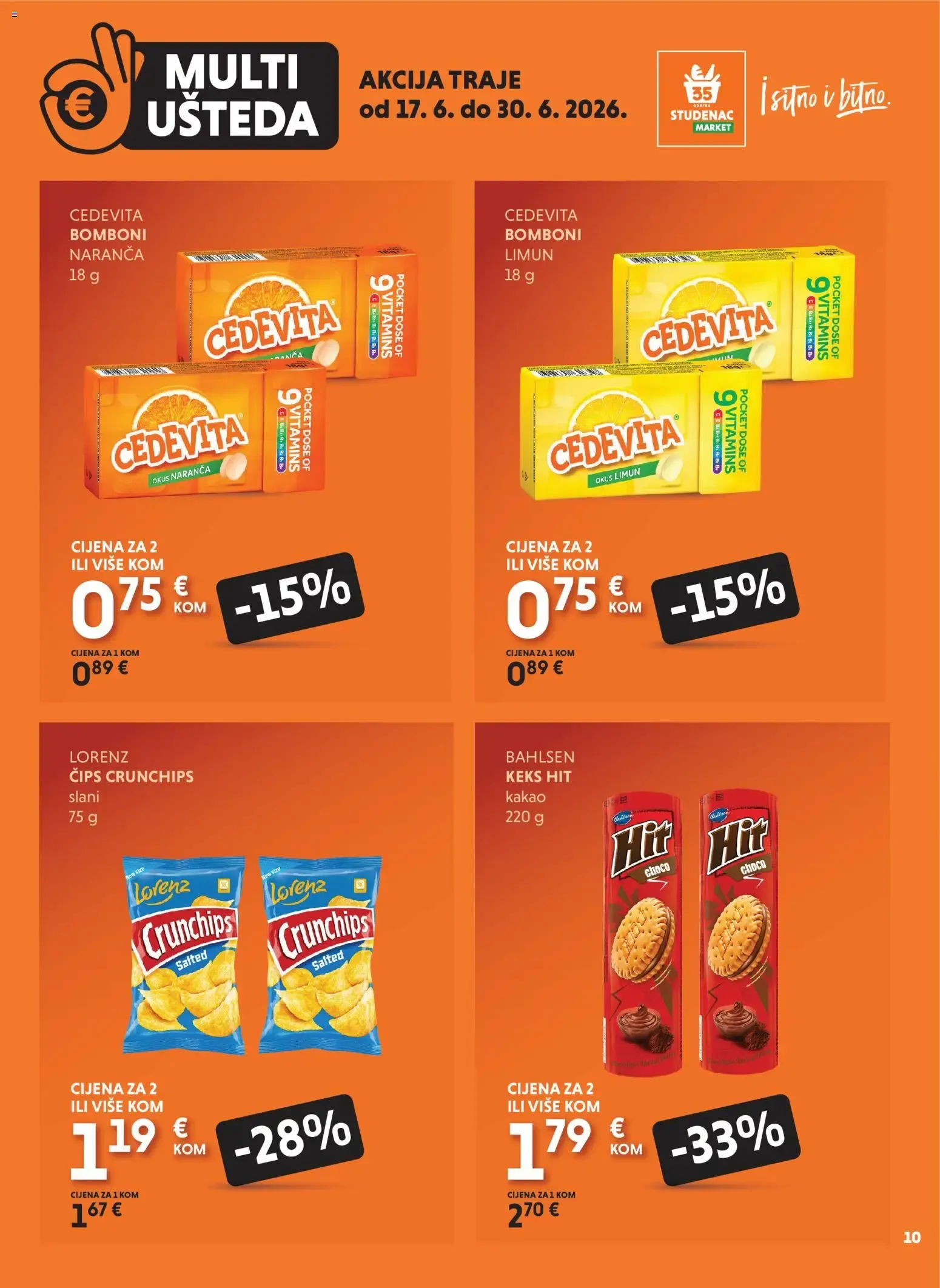 Katalog Uzmi više, plati manje: Multi Ušteda od 17. lipnja do 30. lipnja 2026. - Pregled Stranica 10