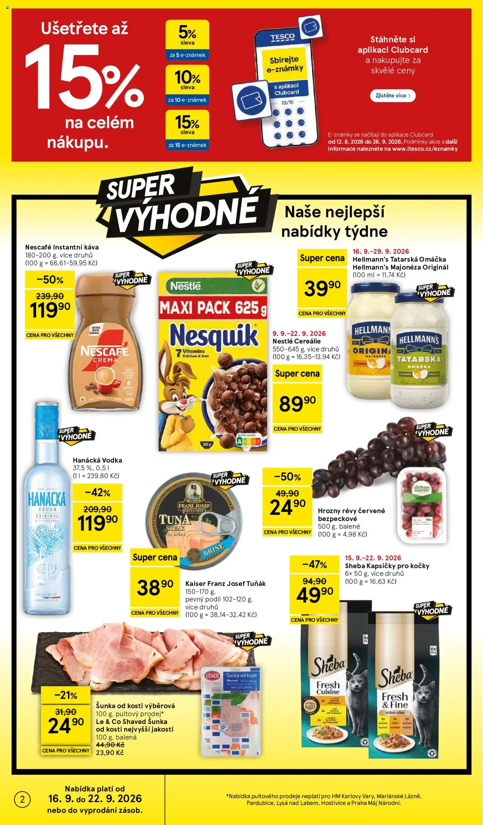 Tesco leták na tento + příští týden 16.09.2026 - 16. září 22. září 2026 - Page 2