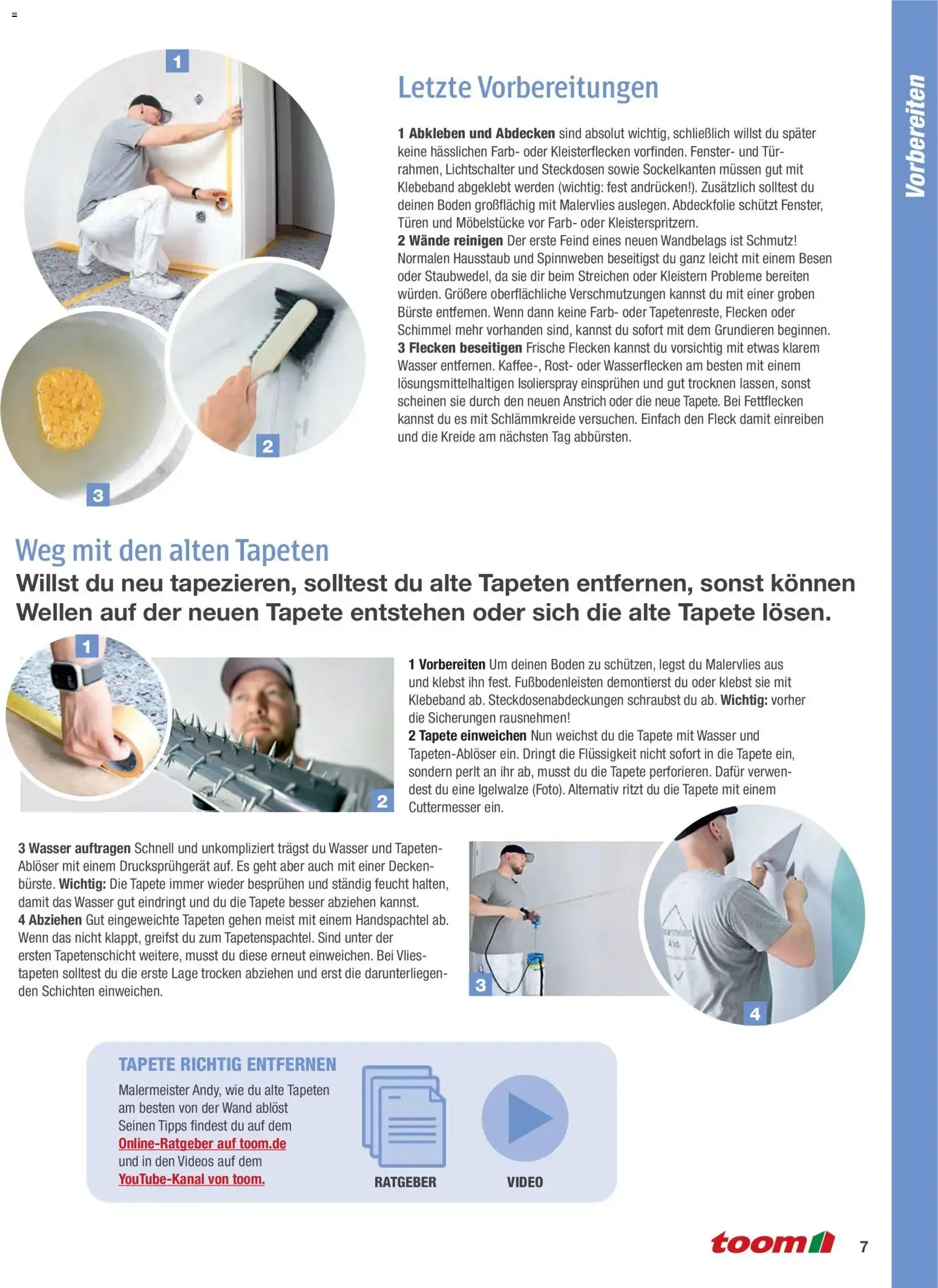 Toom Baumarkt Wände streichen und tapezieren (ab 01.01.2026) zum Blättern von 1. Januar bis 31. Dezember 2026 - Prospekt seite 7