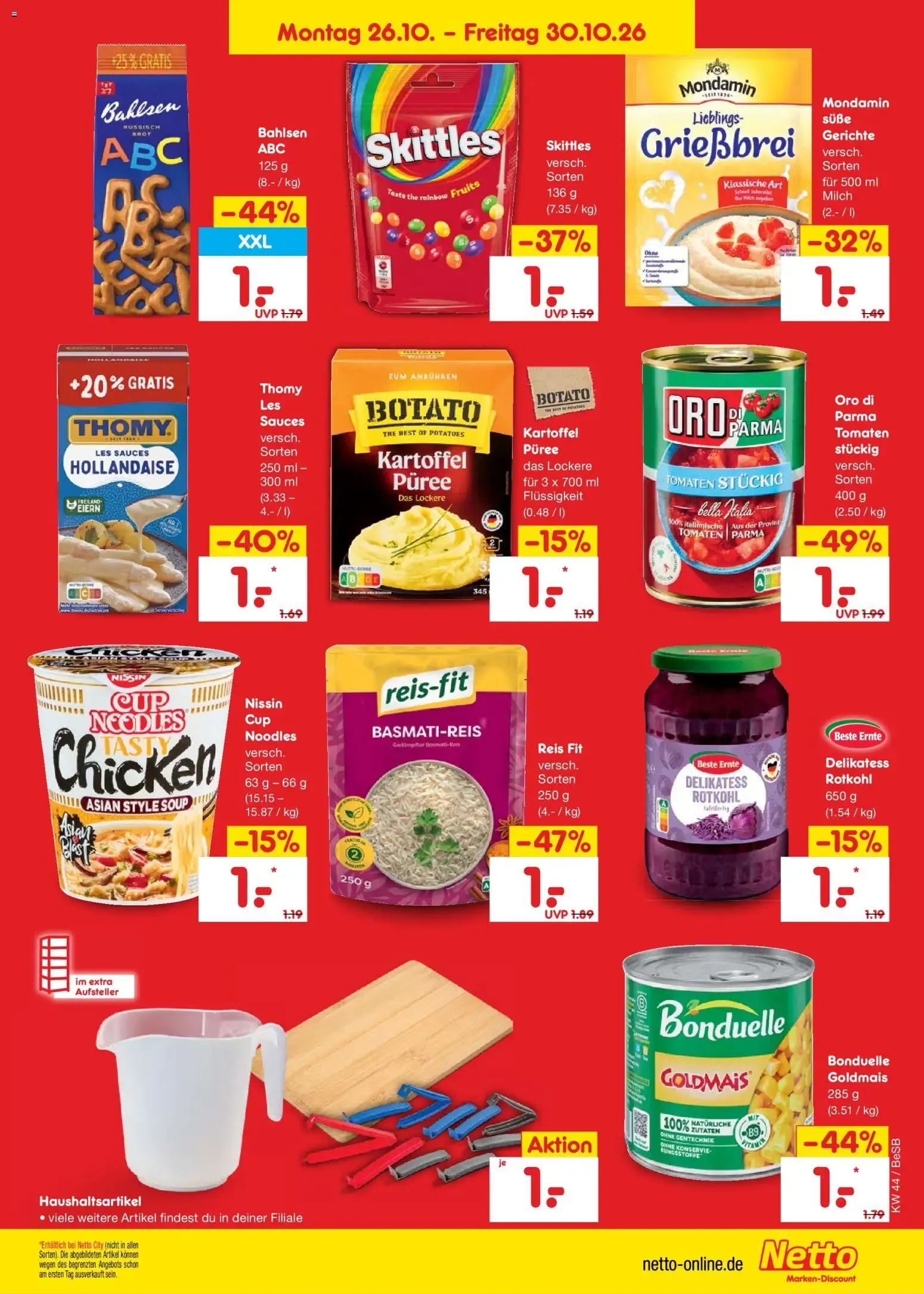 Netto Marken-Discount Prospekt (ab 26.10.2026) » Angebote von 26. Oktober bis 30. Oktober 2026 - Prospekt seite 27