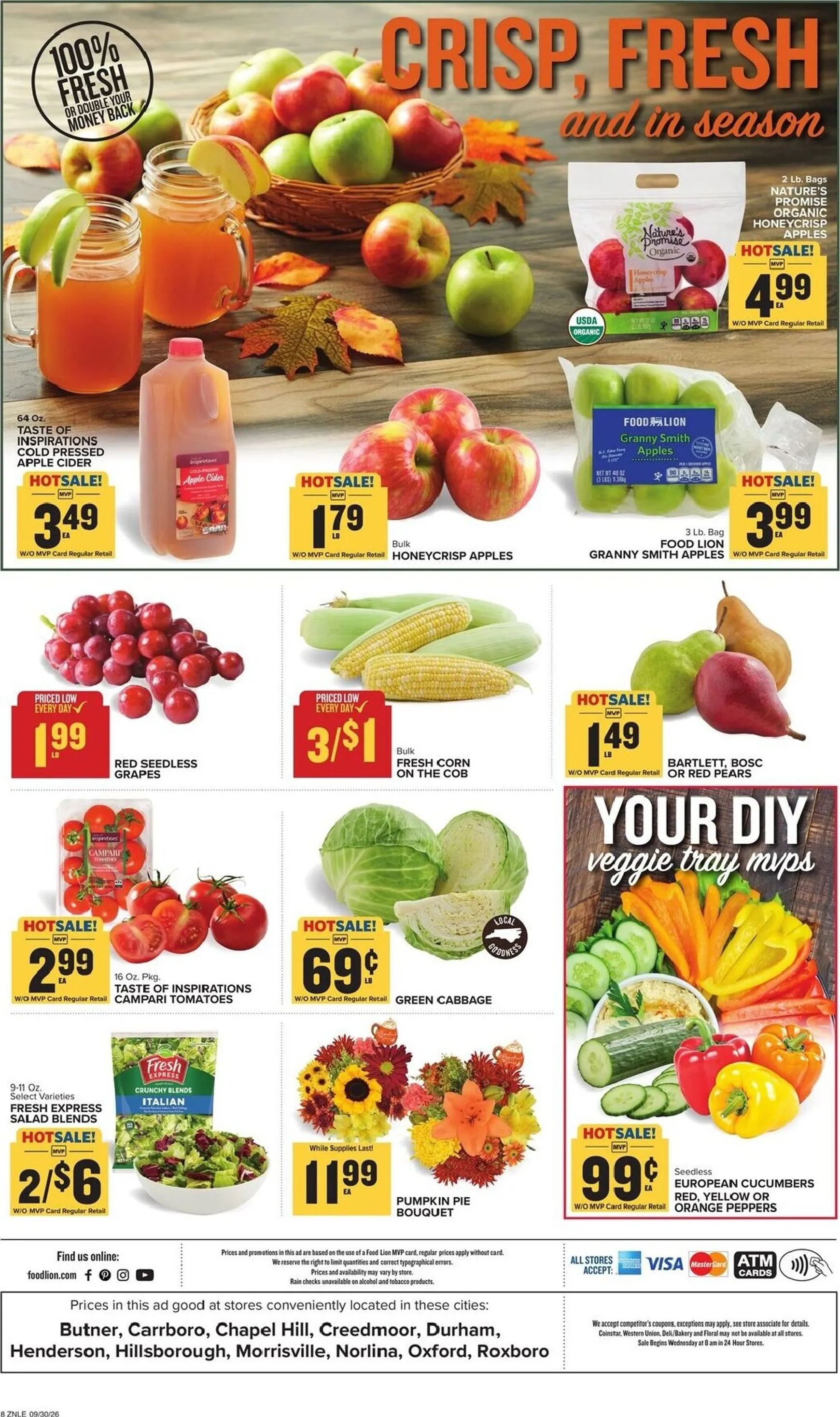 Weekly ad Current Food Lion leaflet valid from Wednesday 09/30/2026 to Tuesday 10/06/2026 from September 30 to October 6 2026 - Page 3