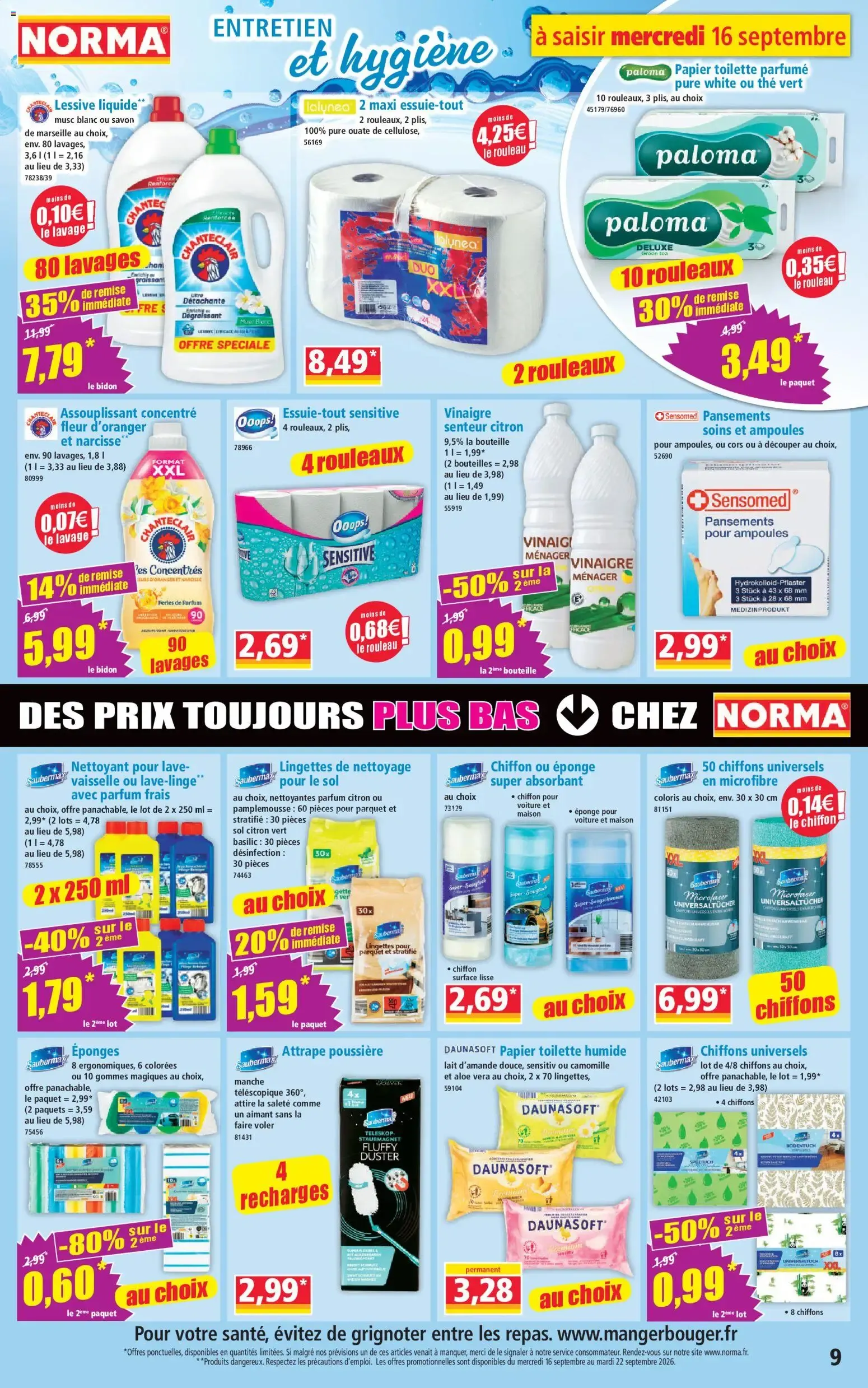 Norma Votre Discounter Régional du 16 septembre au 22 septembre 2026 - Catalogue page 9