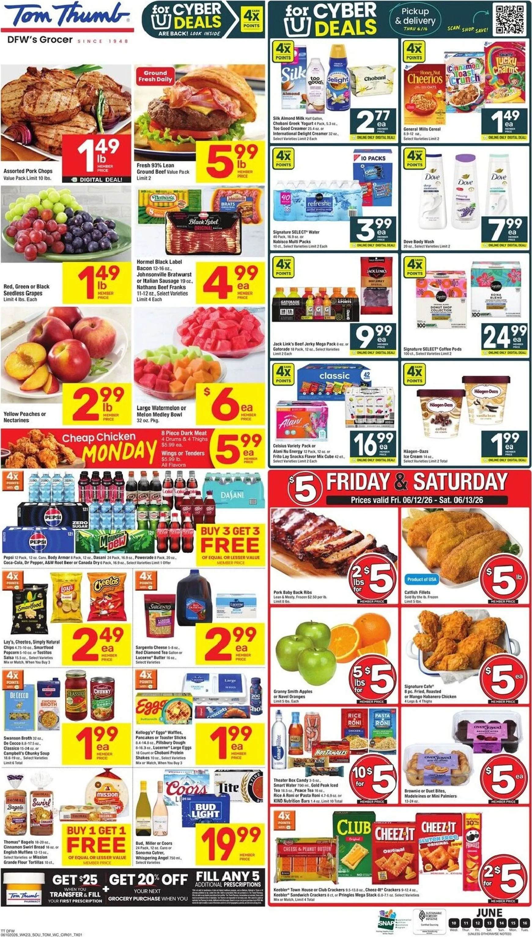 Weekly ad Future Tom Thumb flyer valid from Wednesday 06/10/2026 to Tuesday 06/16/2026 from June 10 to June 16 2026 - Page 1